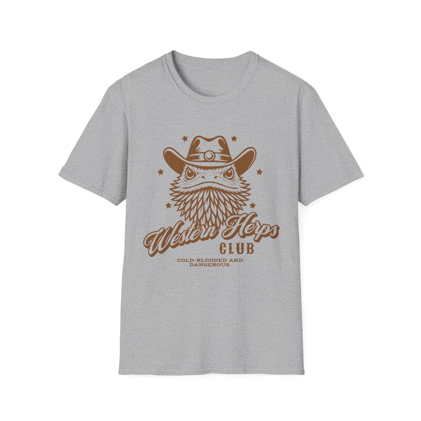Western Herps Club T-Shirt – Cowboy Bearded Dragon Reptile Keeper Tee