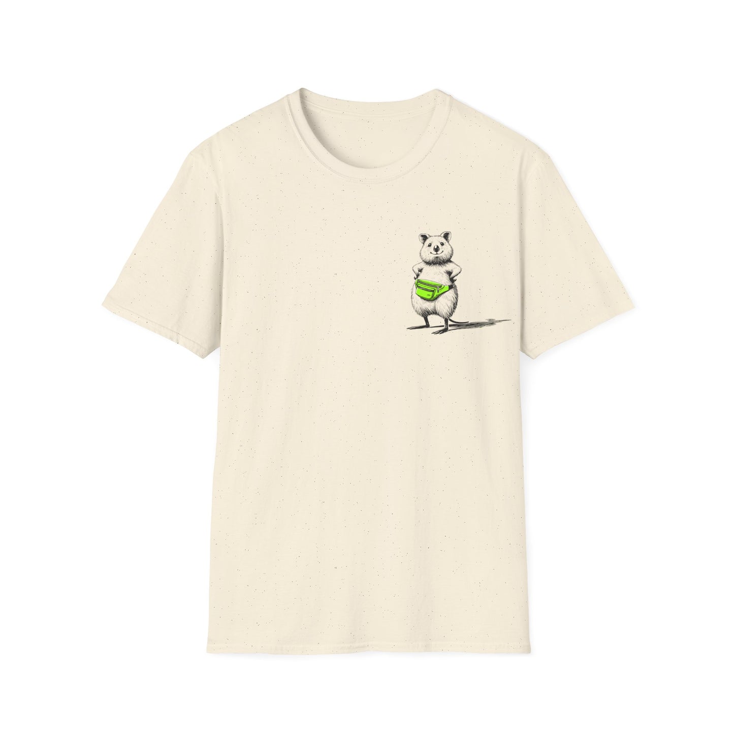 Quokka T-Shirt – Whimsical Quokka Wearing a Bum Bag Funny Australian Tee