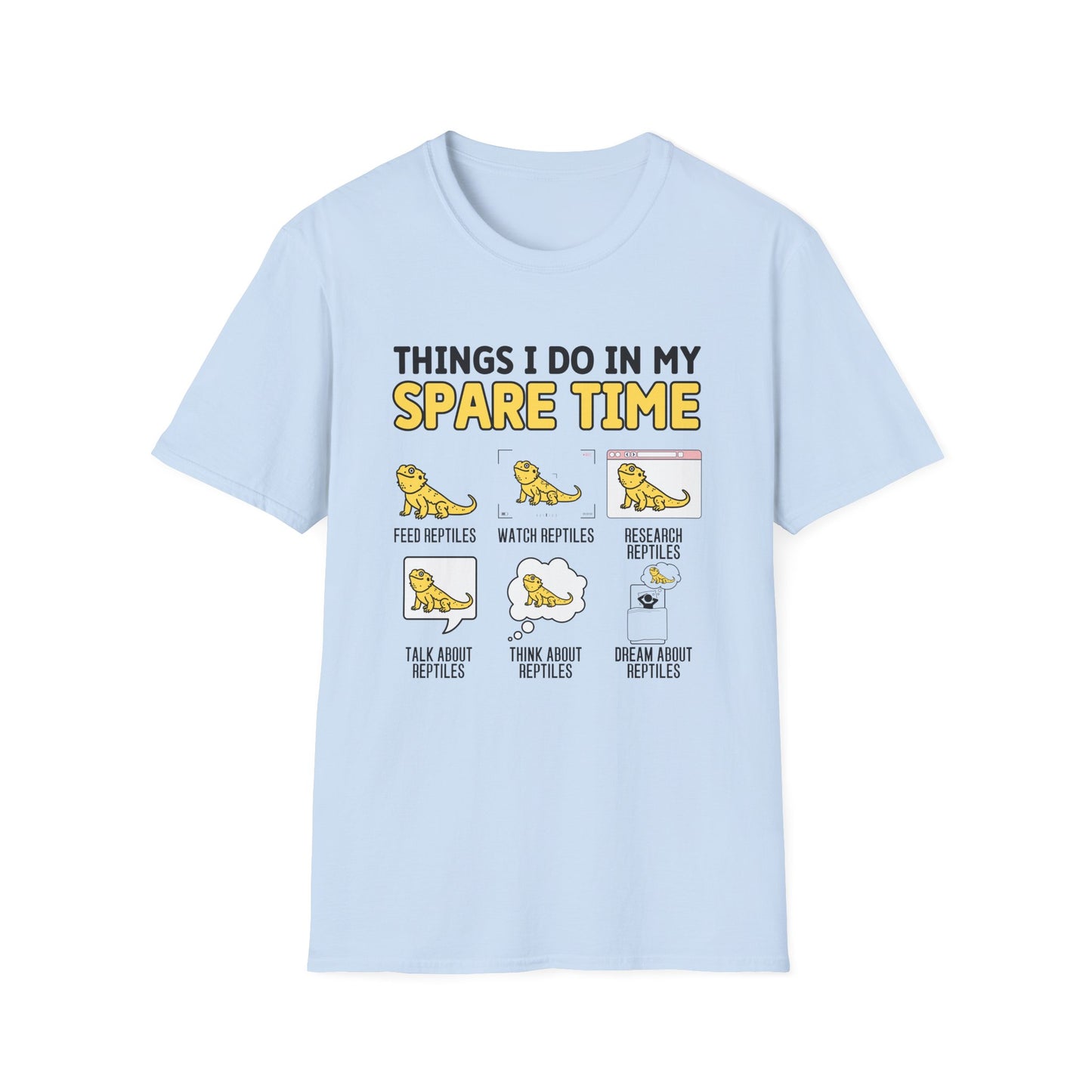 Reptile Keeper T-Shirt, Things I Do In My Spare Time Tee, Bearded Dragon Shirt, Reptile Lover Gift, Herper Shirt