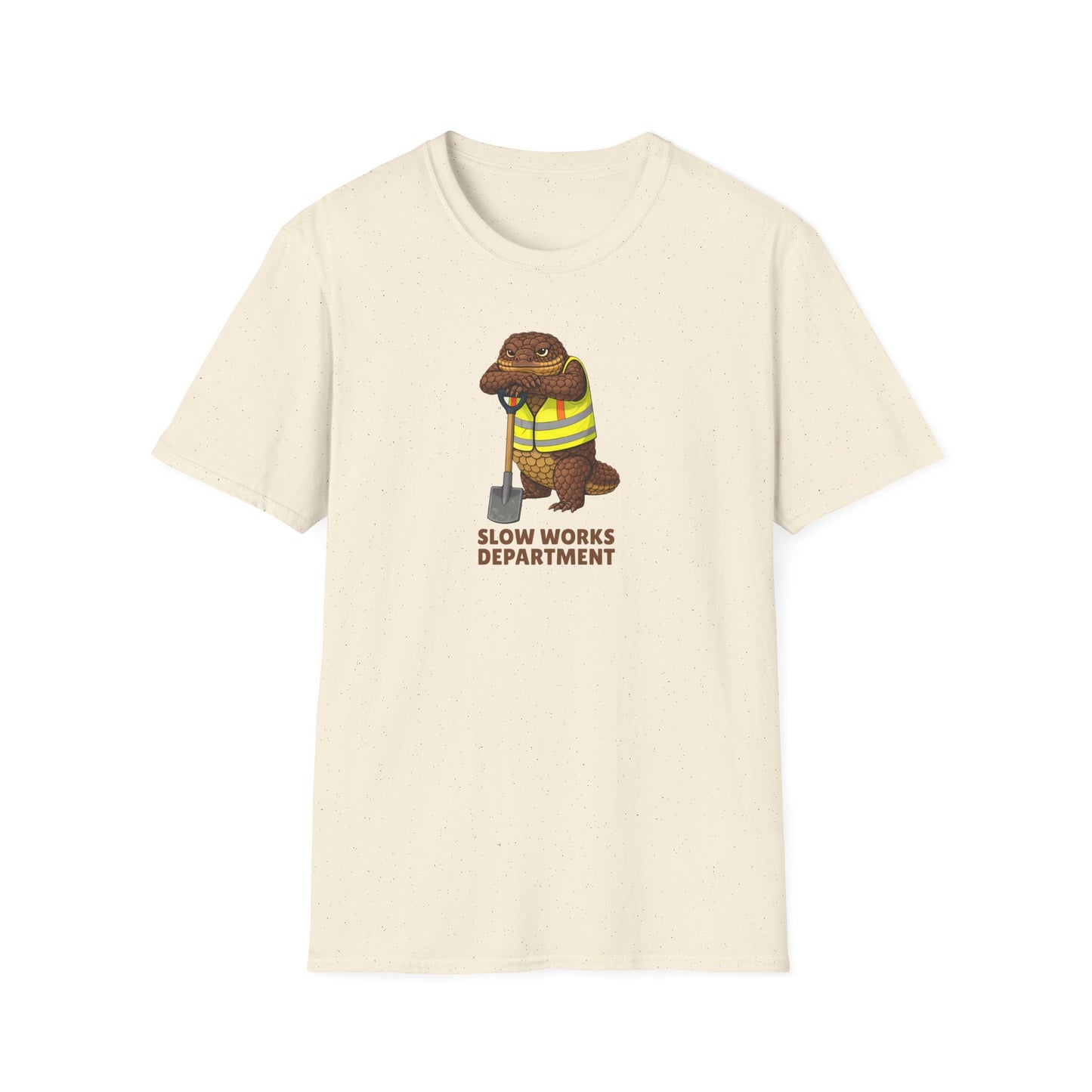 Shingleback T-Shirt, Slow Works Department Shirt, Australian Reptile Tee, Blue Tongue Lizard Gift, Wildlife Graphic Shirt, Lizard Lover Tee