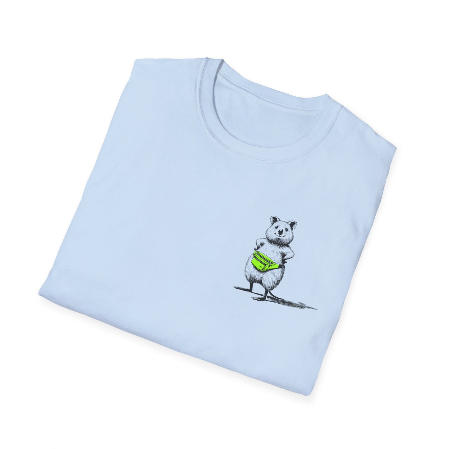 Whimsical Quokka T-Shirt, Cute Quokka Shirt, Happy Animal Tee, Aussie Wildlife Shirt, Smiling Quokka Gift, Funny Australian Animal Tee
