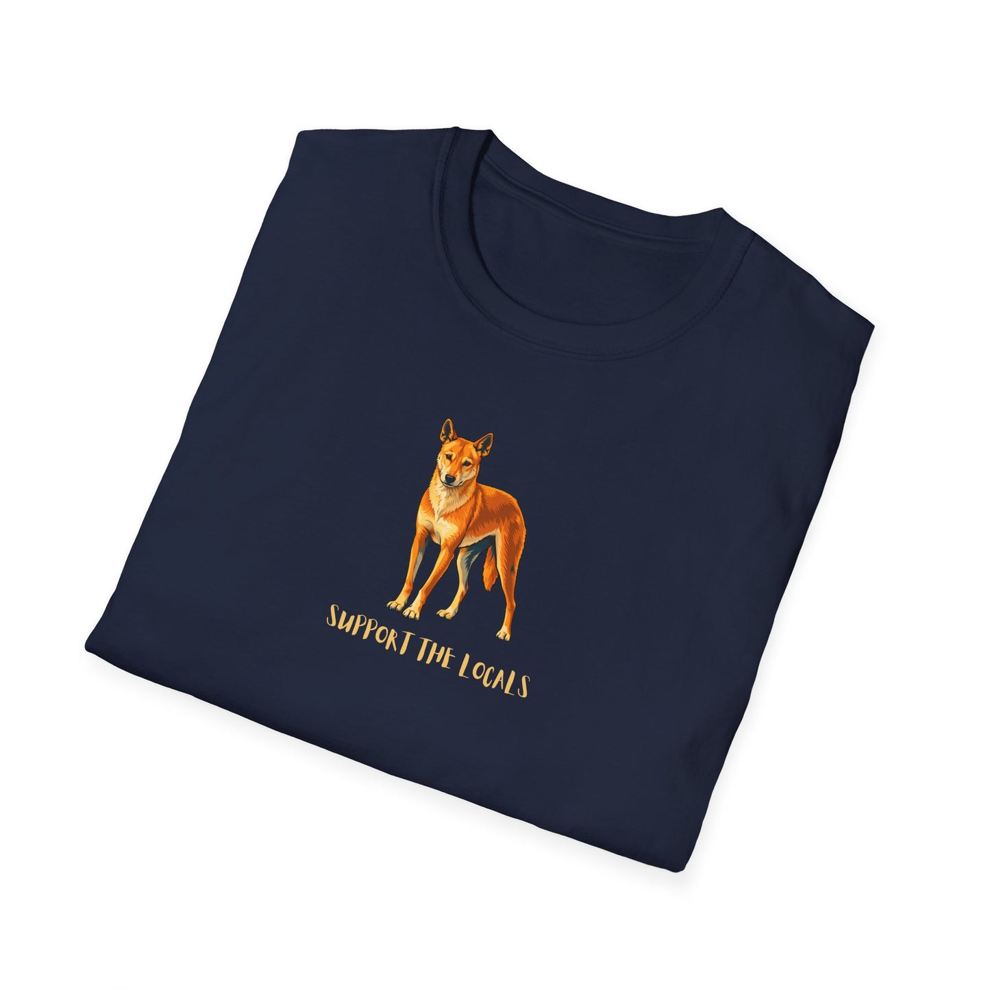 Dingo T-Shirt, Support The Locals Shirt, Australian Wildlife Tee, Dingo Lover Gift, Native Animal Shirt, Aussie Animal Graphic Tee
