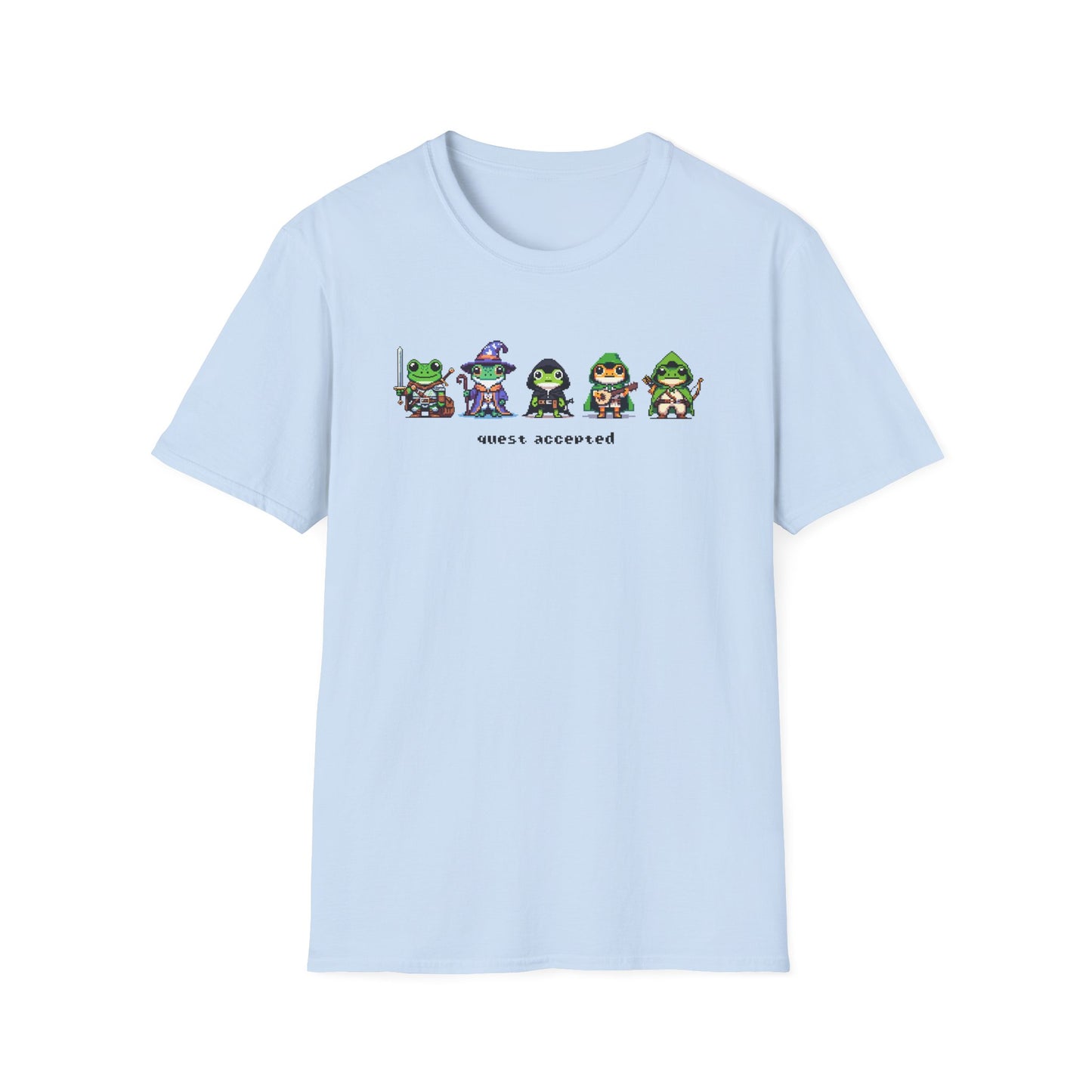 Frog Quest Accepted T-Shirt, Gamer Frog Shirt, Pixel Frog Tee, RPG Frog Shirt, Fantasy Frog Shirt, Funny Gaming Tee, Frog Lover Gift