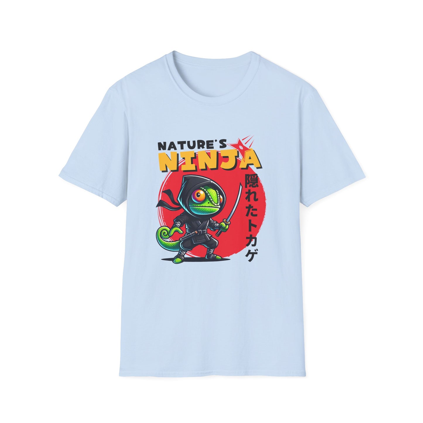 Chameleon Ninja T-Shirt, Nature’s Ninja Shirt, Reptile Lover Tee, Chameleon Lover Gift, Lizard Graphic Shirt, Herpetology Tee