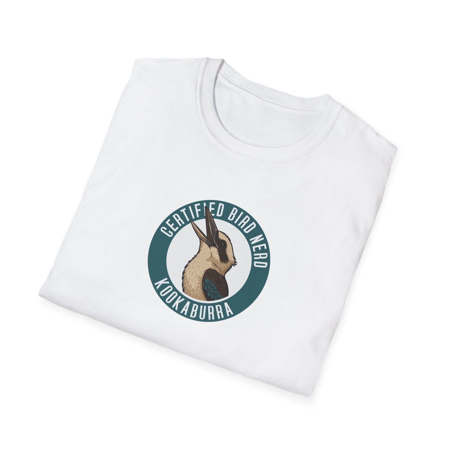 Kookaburra T-Shirt, Certified Bird Nerd Shirt, Australian Bird Tee, Birdwatching Gift, Wildlife Lover Tee, Native Bird Graphic Tee