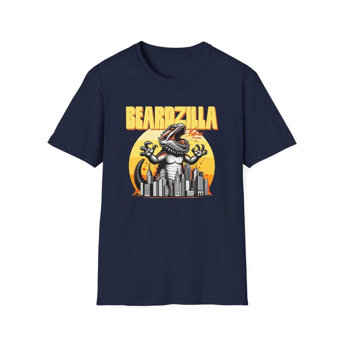 Beardzilla T-Shirt, Bearded Dragon Kaiju Shirt, Reptile Lover Tee, Monster Lizard Graphic Shirt, Beardie Gift, Pogona Vitticeps Tee