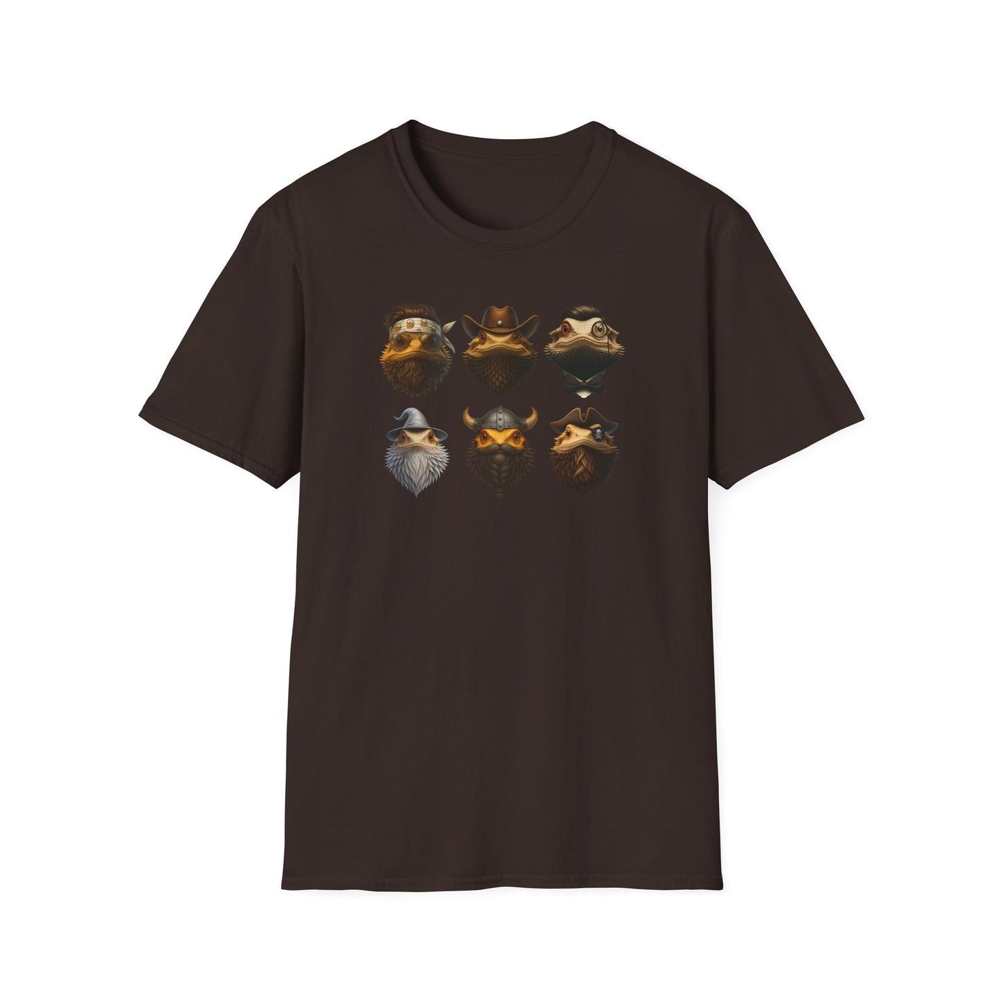 Bearded Dragon T-Shirt History’s Greatest Beards Funny Reptile Shirt, Viking Wizard Pirate Beard Tee, Aussie Lizard Gift