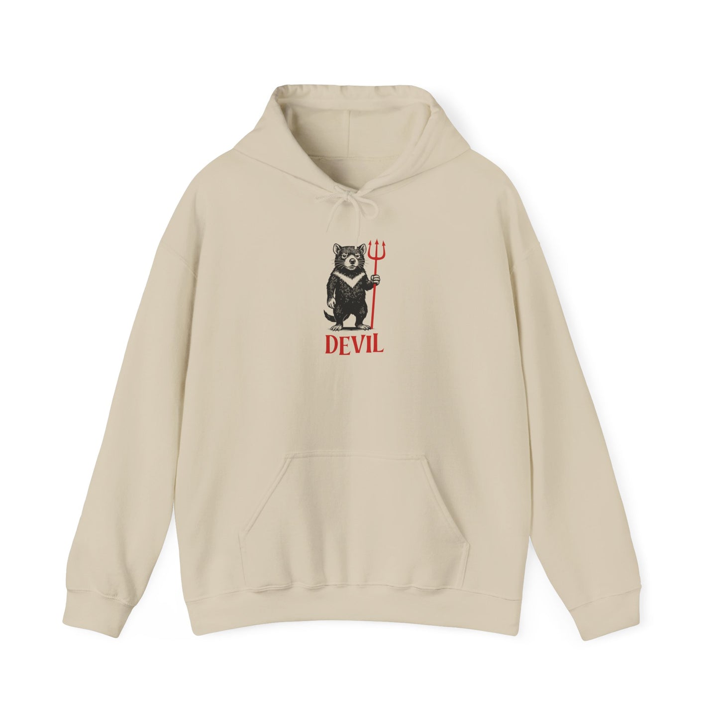 Tasmanian Devil Hoodie, Devil Hoodie, Funny Australian Animal Hoodie, Aussie Wildlife Hoodie, Gothic Animal Sweatshirt, Cryptid Style Hoodie, Tasmania Gift