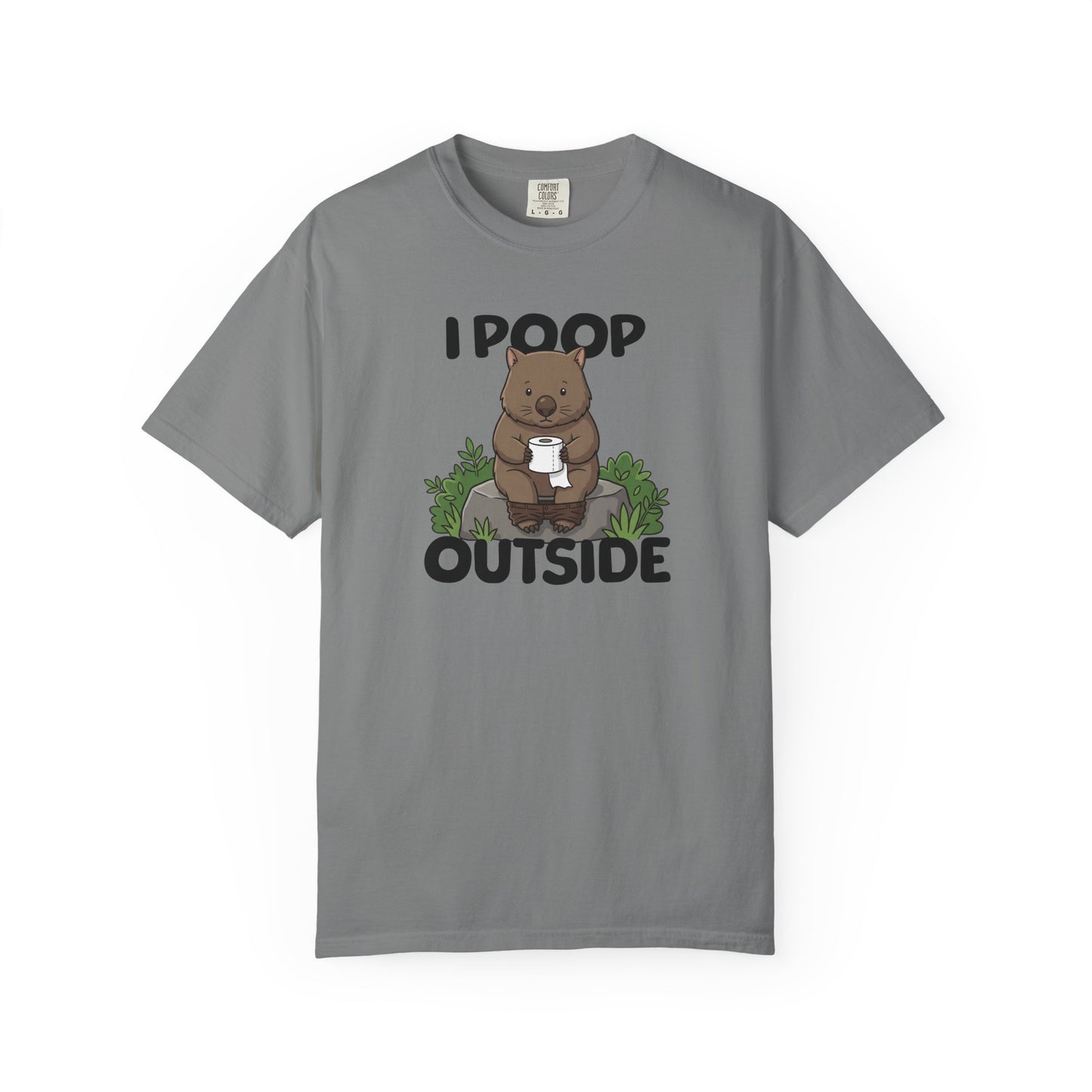I Poop Outside Wombat Shirt, Funny Wombat T Shirt, Comfort Colors Camping Tee, Australian Wildlife Shirt, Outdoor Humor Gift