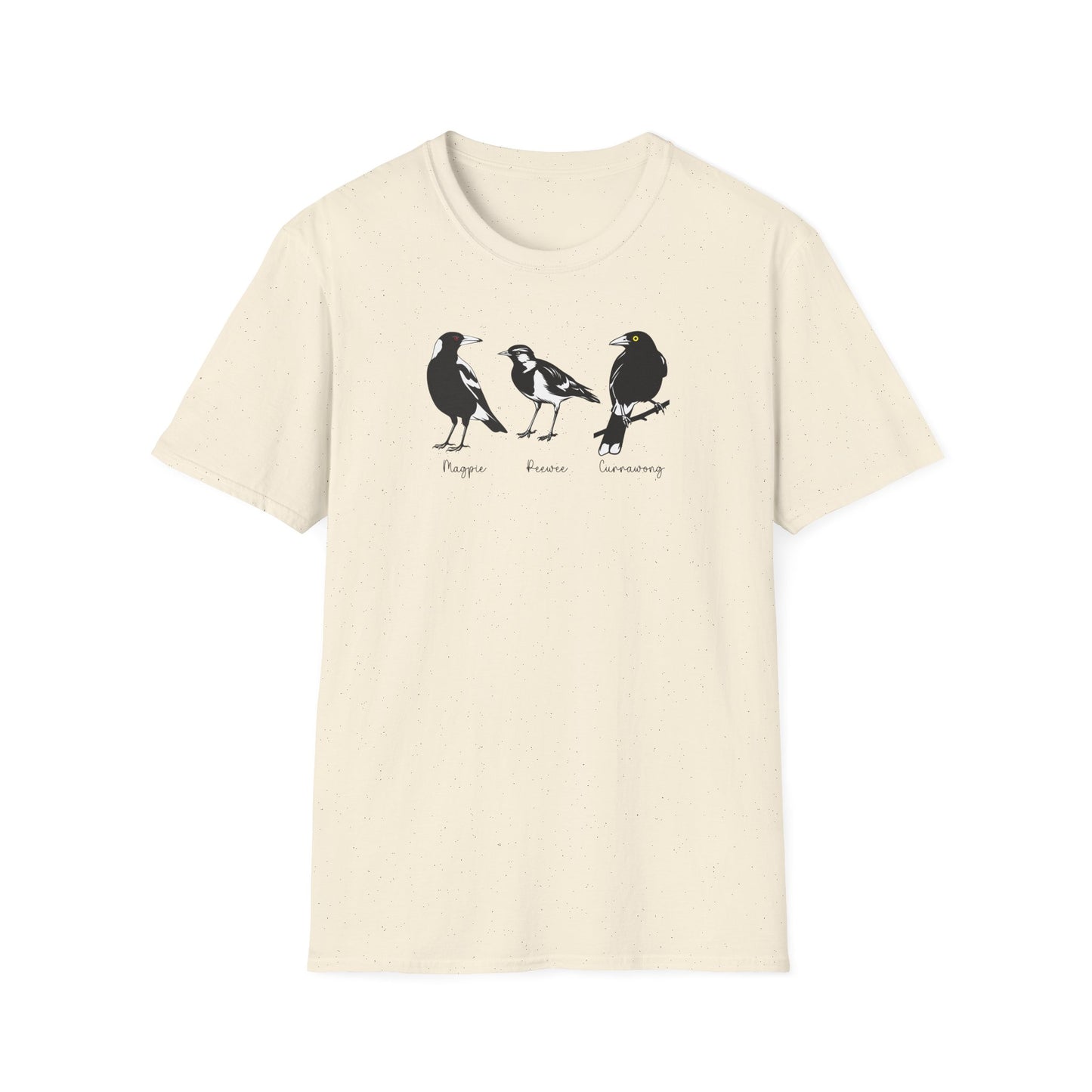 Australian Bird T-Shirt Magpie Peewee Currawong Shirt, Bird Nerd Tee, Black And White Birds Shirt, Aussie Bird Lover Gift