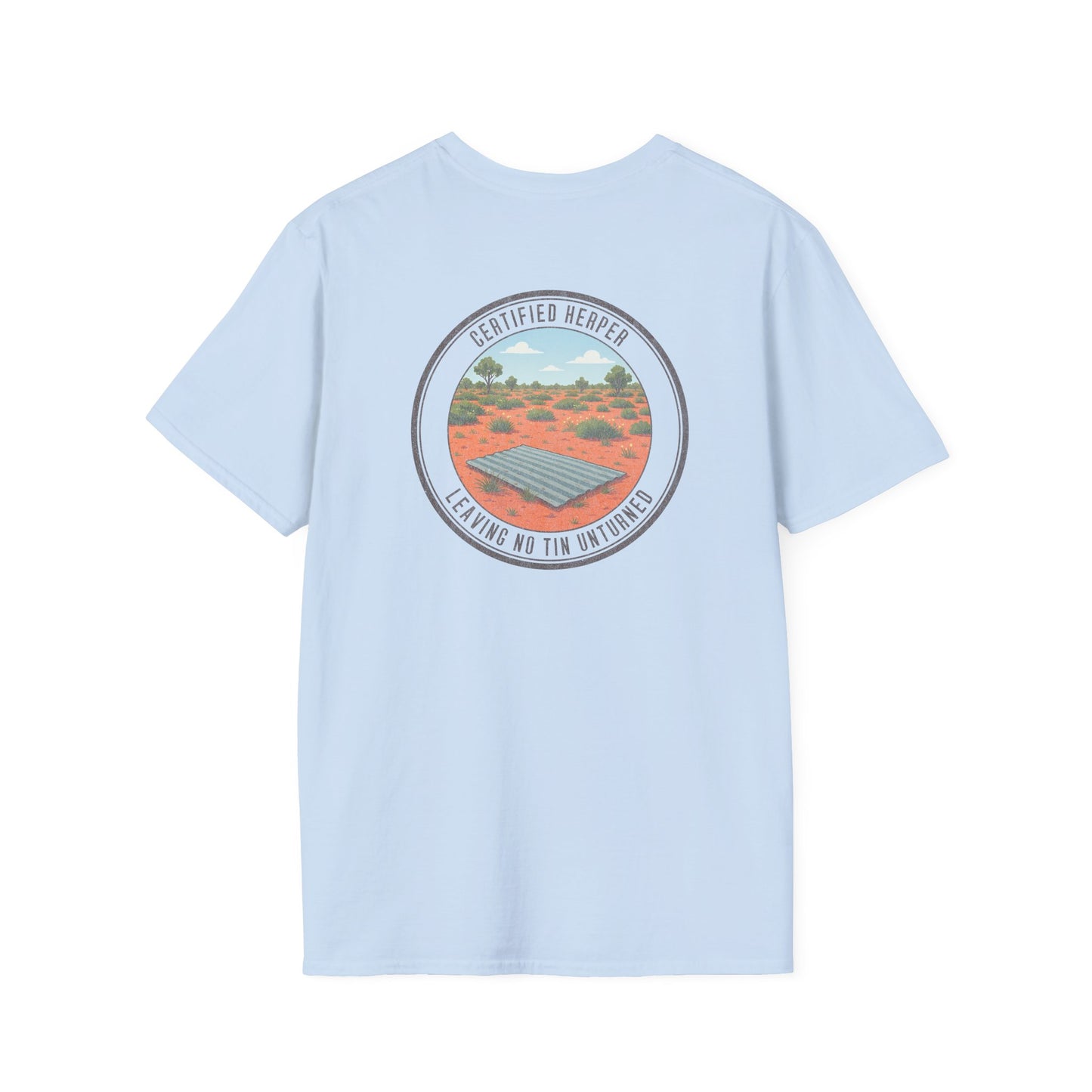 Certified Herper T-Shirt, Double Sided Herping Shirt, Tin Flipping Australia Tee, Reptile Lover Gift, Field Herping Graphic Shirt