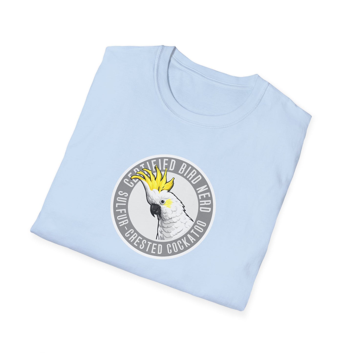 Sulfur-Crested Cockatoo T-Shirt, Certified Bird Nerd Shirt, Australian Bird Tee, Cockatoo Lover Gift, Birdwatching Shirt, Wildlife Tee