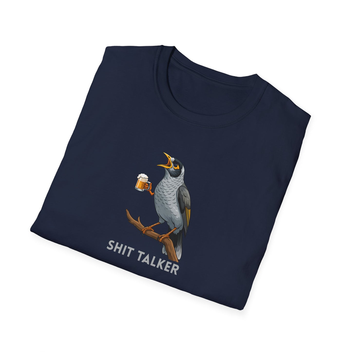 Noisy Miner T-Shirt, Australian Bird Shirt, Shit Talker Tee, Aussie Bird T-Shirt, Bird Nerd Gift, Funny Australian Wildlife Shirt, Beer Bird Graphic Tee