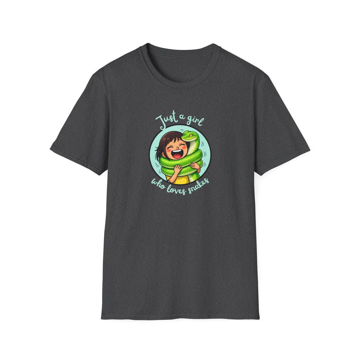 Just A Girl Who Loves Snakes T-Shirt, Snake Lover Shirt, Reptile Lover Tee, Cute Snake Gift, Herping Shirt, Wildlife Graphic Tee