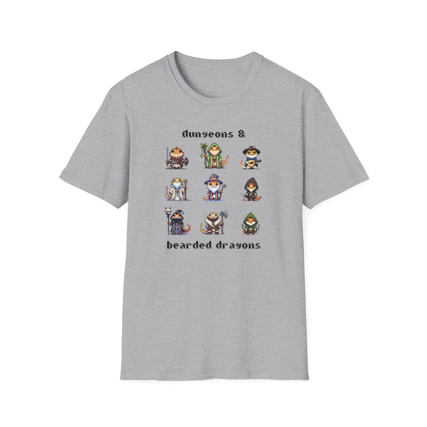 Dungeons And Bearded Dragons T-Shirt, Bearded Dragon RPG Shirt, Reptile Lover Tee, DnD Inspired Gamer Gift, Fantasy Lizard Tee