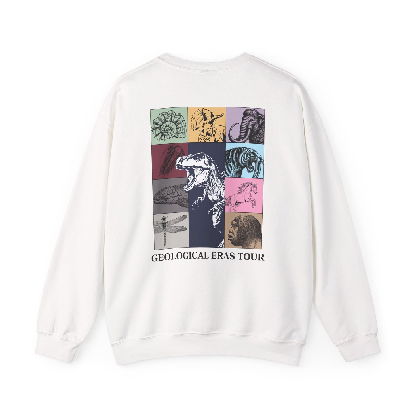 Geological Eras Tour Sweatshirt, Dinosaur Sweatshirt, Evolution Sweater, Science Sweatshirt, Fossil Sweater, Paleontology Gift