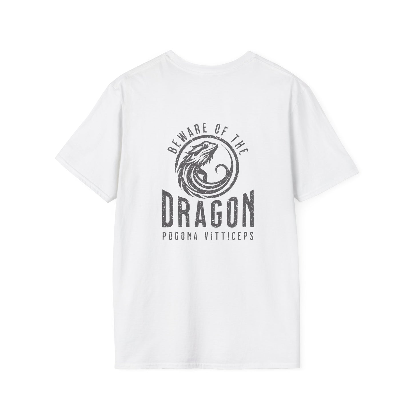 Beware Of The Dragon Front And Back T-Shirt, Bearded Dragon Shirt, Pogona Vitticeps Tee, Reptile Lover Gift, Lizard Dad Shirt