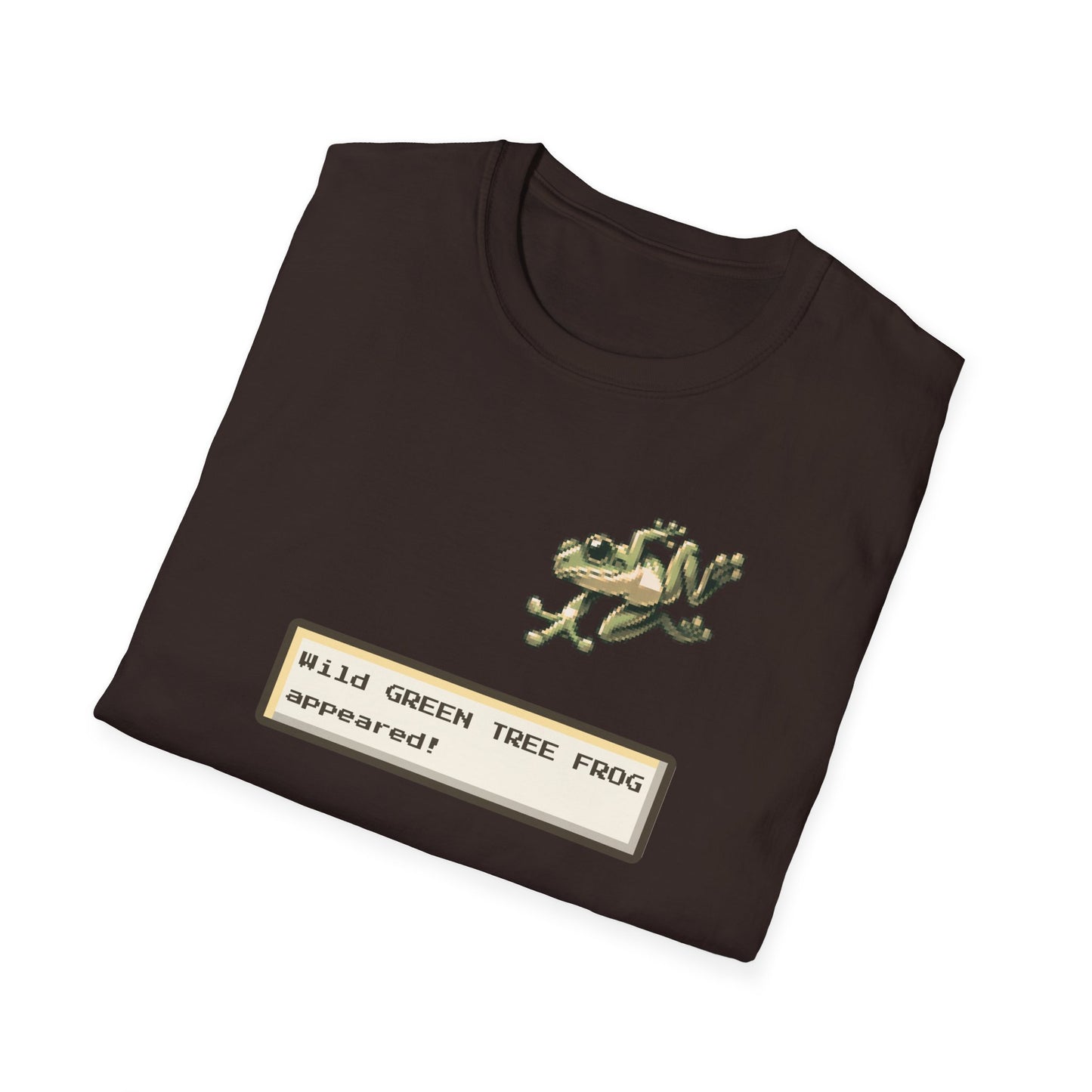 Green Tree Frog Gaming T-Shirt, Retro RPG Frog Shirt, Wild Encounter Tee, Pixel Frog Shirt, Gamer Animal Tee, Frog Lover Gift
