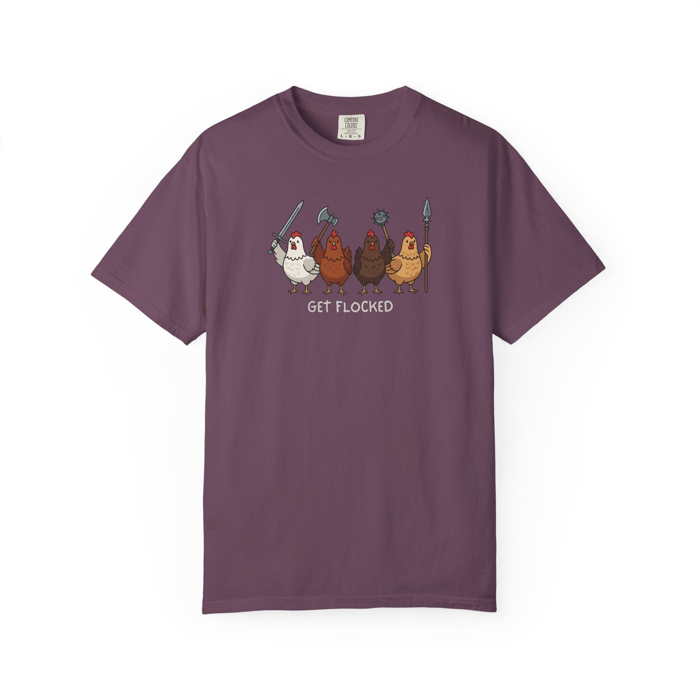 Get Flocked Chicken Shirt, Funny Chicken T Shirt, Comfort Colors Chicken Tee, Backyard Chicken Shirt, Farm Animal Tee, Chicken Lover Gift