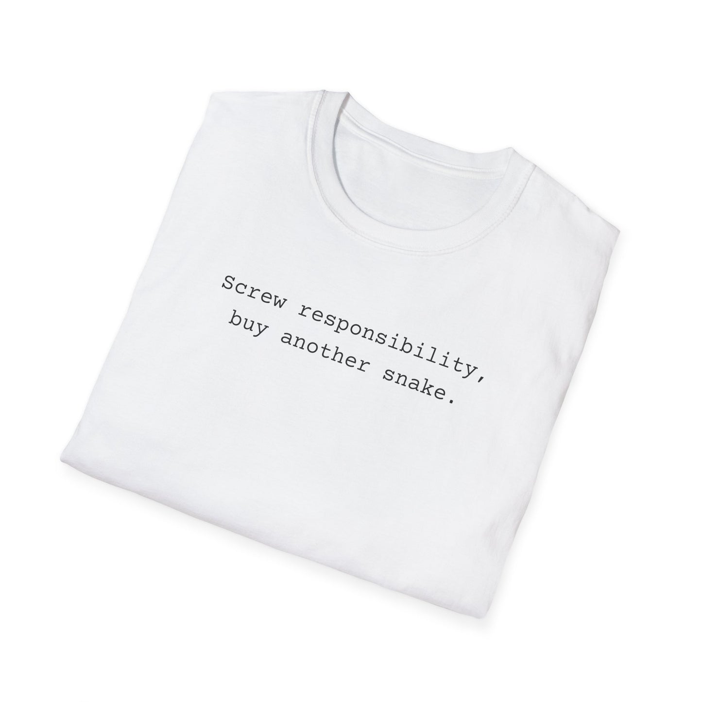 Screw Responsibility Buy Another Snake T-Shirt, Snake Lover Shirt, Reptile Keeper Tee, Herpetology Gift, Snake Mom Dad Shirt