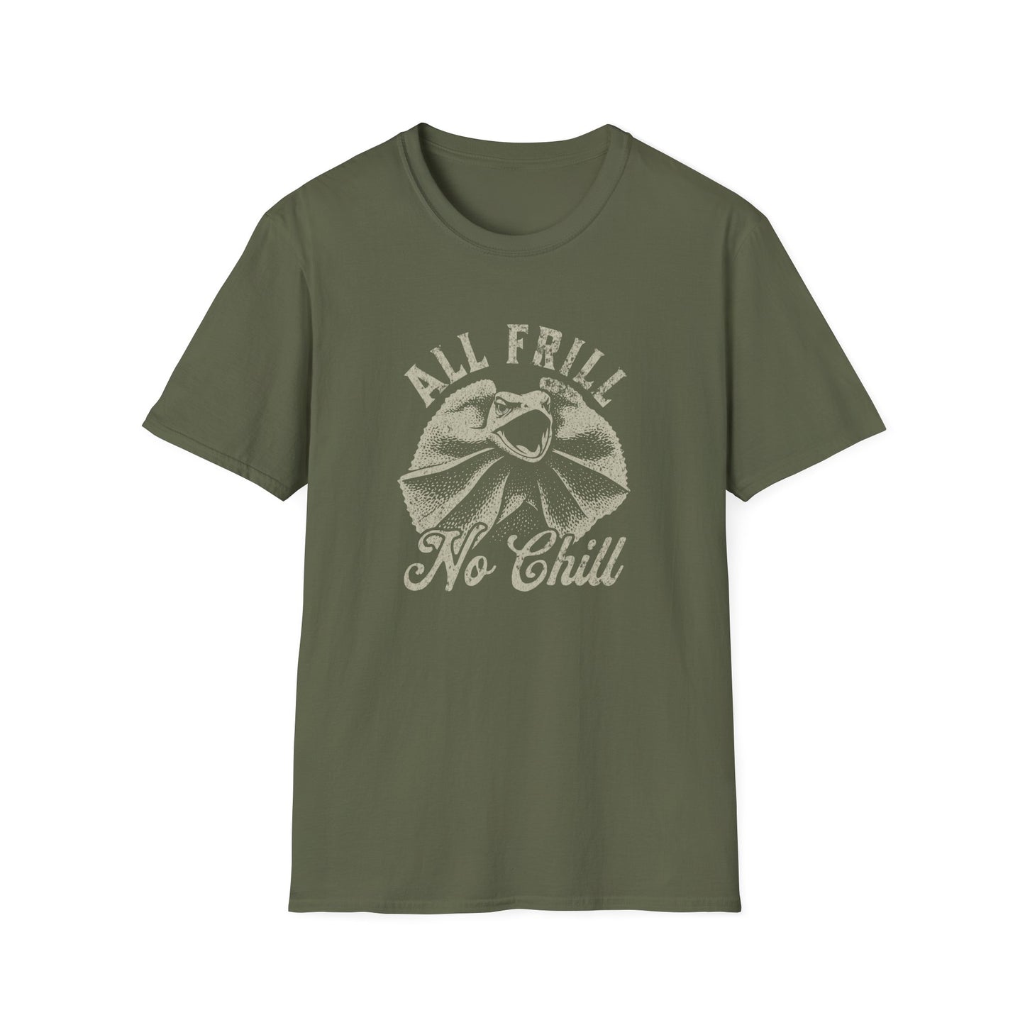 Frill-necked Lizard T-Shirt – All Frill, No Chill Funny Australian Wildlife Tee