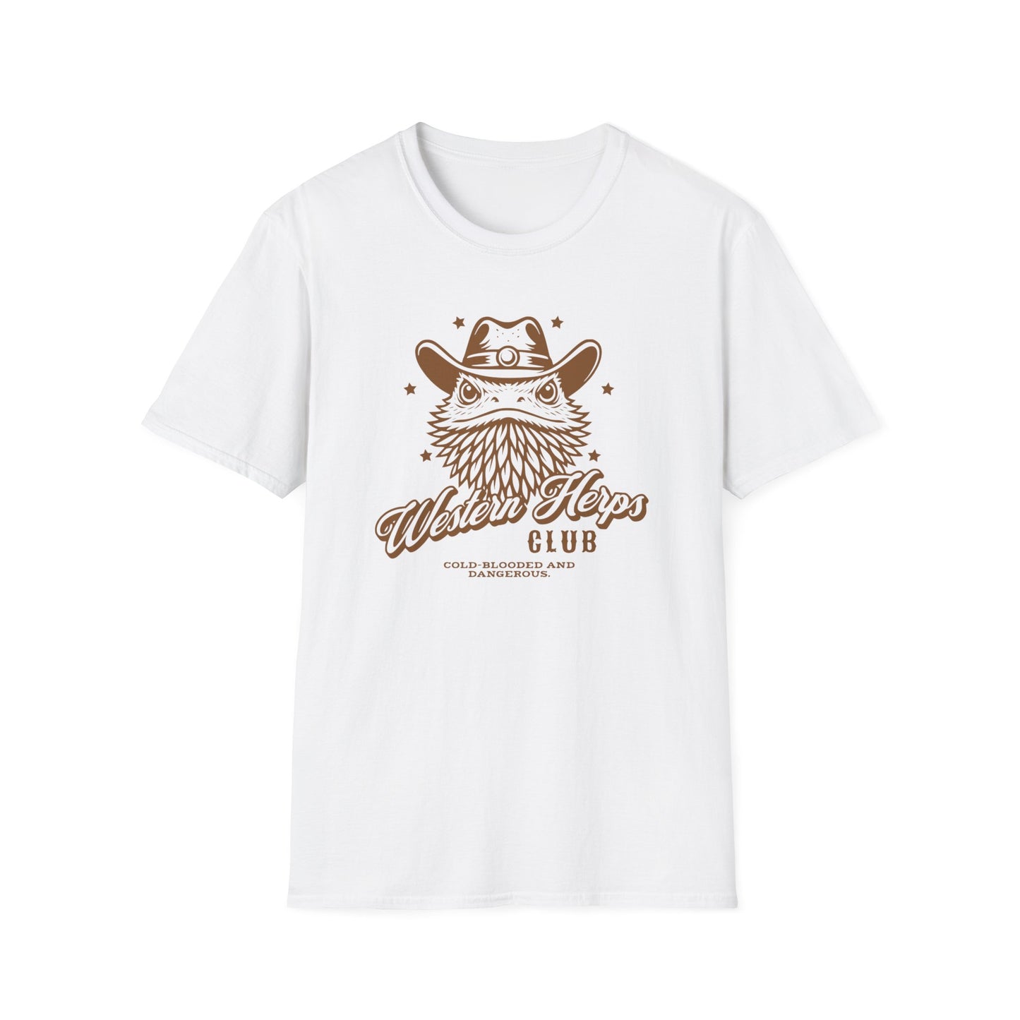 Western Herps T-Shirt, Cowboy Bearded Dragon Shirt, Cold Blooded and Dangerous Tee, Reptile Western Shirt, Funny Herper Gift