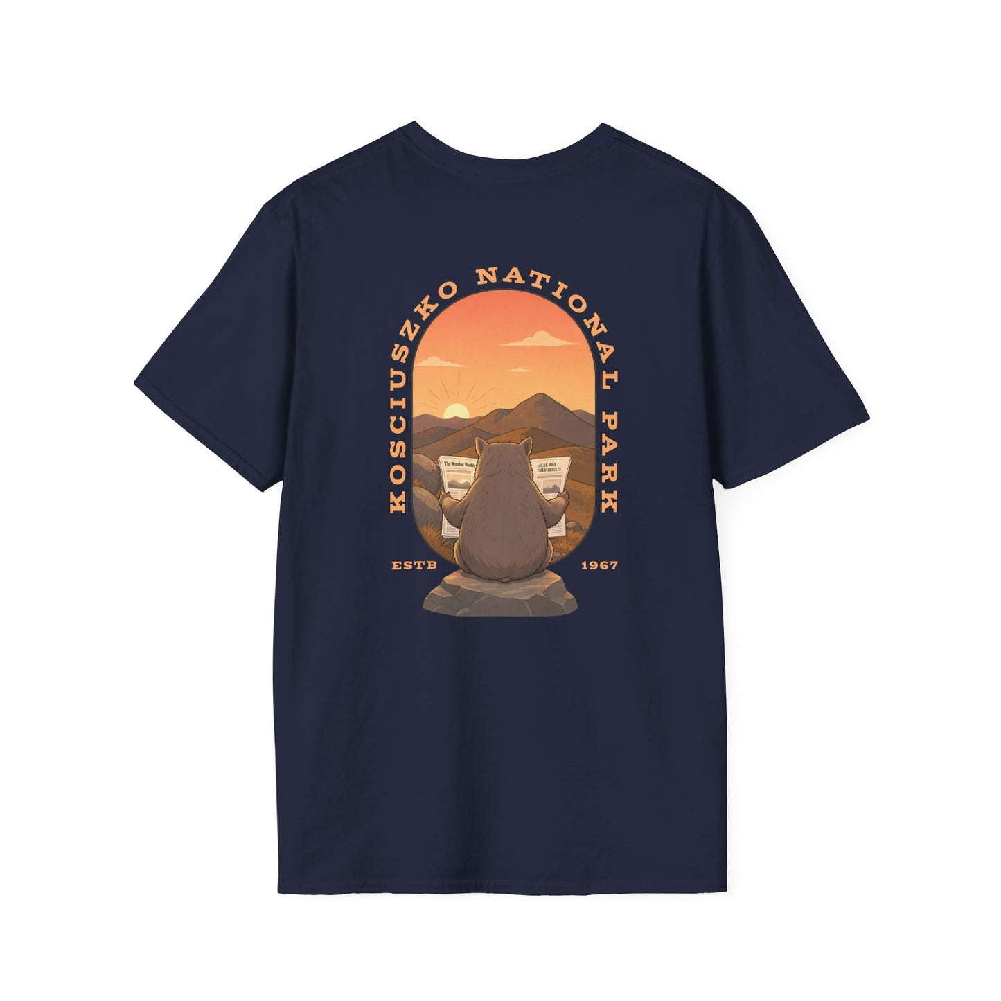 Kosciuszko National Park T-Shirt, Wombat Shirt, Australian Wildlife Tee, National Park Style Shirt, Hiking Gift, Aussie Nature Shirt