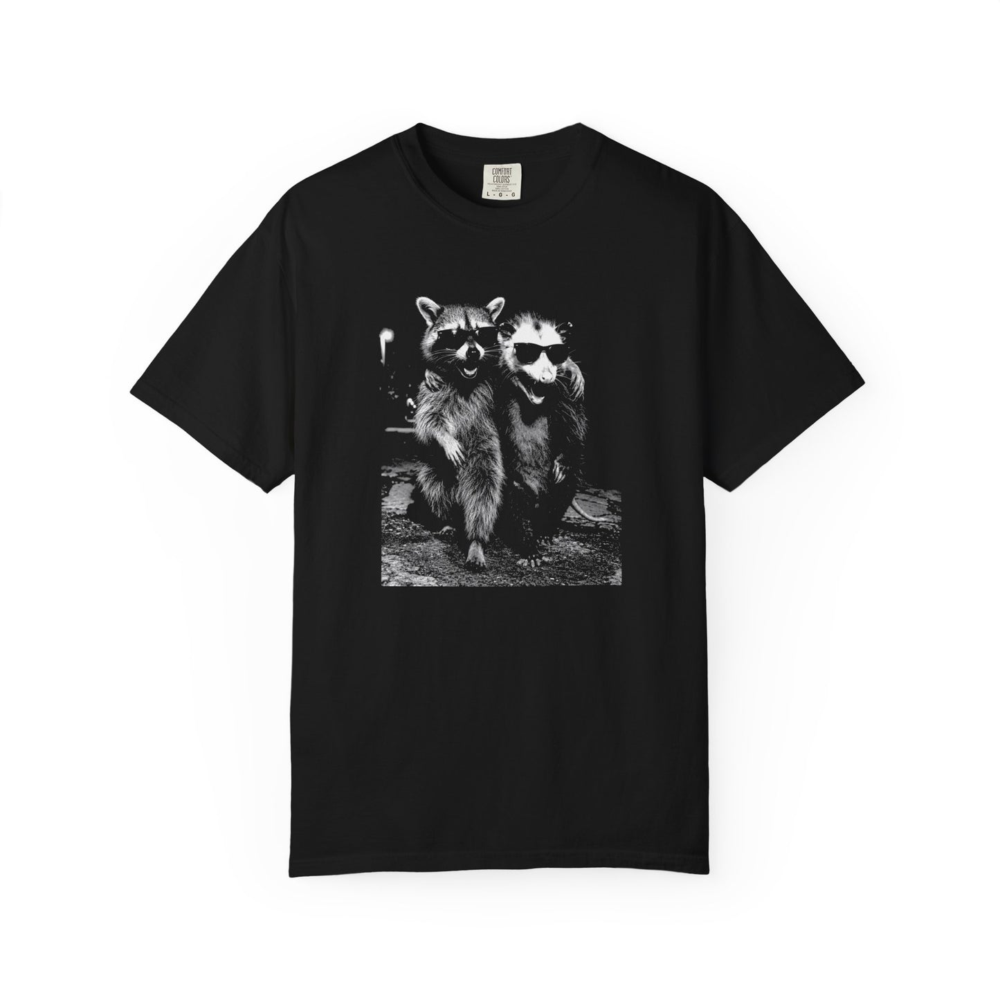 Raccoon and Opossum Shirt, Comfort Colors Funny Animal Tee, Trash Panda T Shirt, Opossum Graphic Shirt, Urban Wildlife Gift