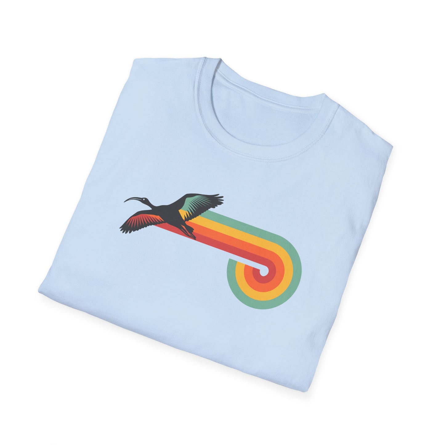Retro Ibis T-Shirt, Bin Chicken Shirt, Funny Australian Bird Tee, Vintage Aussie Wildlife Shirt, White Ibis Graphic T-Shirt