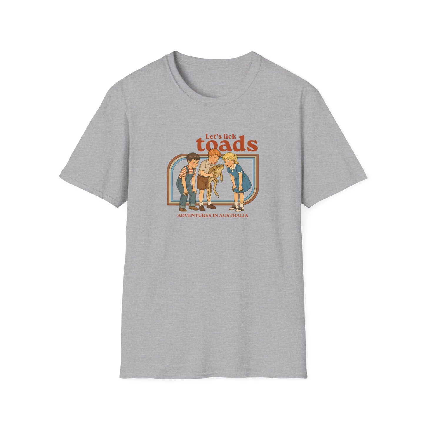 Lets Lick Toads T-Shirt, Funny Cane Toad Shirt, Australian Wildlife Humor Tee, Herpetology Shirt, Retro Toad Shirt, Aussie Frog Shirt