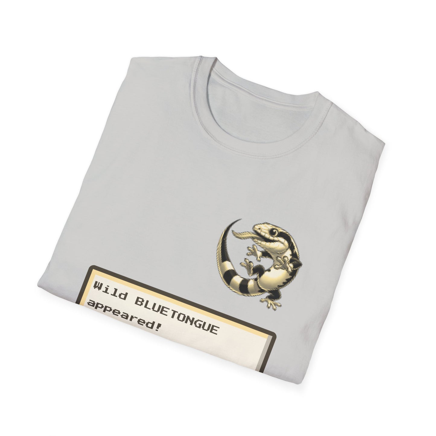 A Wild Bluetongue Appears T-Shirt – Funny Australian Lizard Gamer Tee