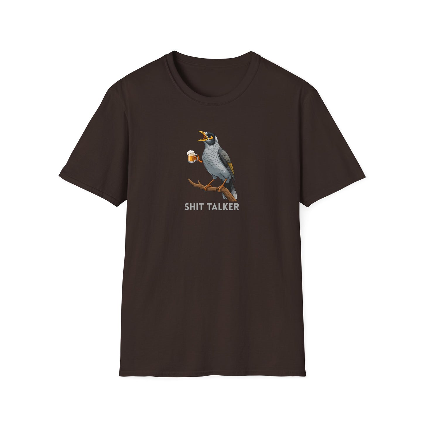 Noisy Miner T-Shirt, Australian Bird Shirt, Shit Talker Tee, Aussie Bird T-Shirt, Bird Nerd Gift, Funny Australian Wildlife Shirt, Beer Bird Graphic Tee