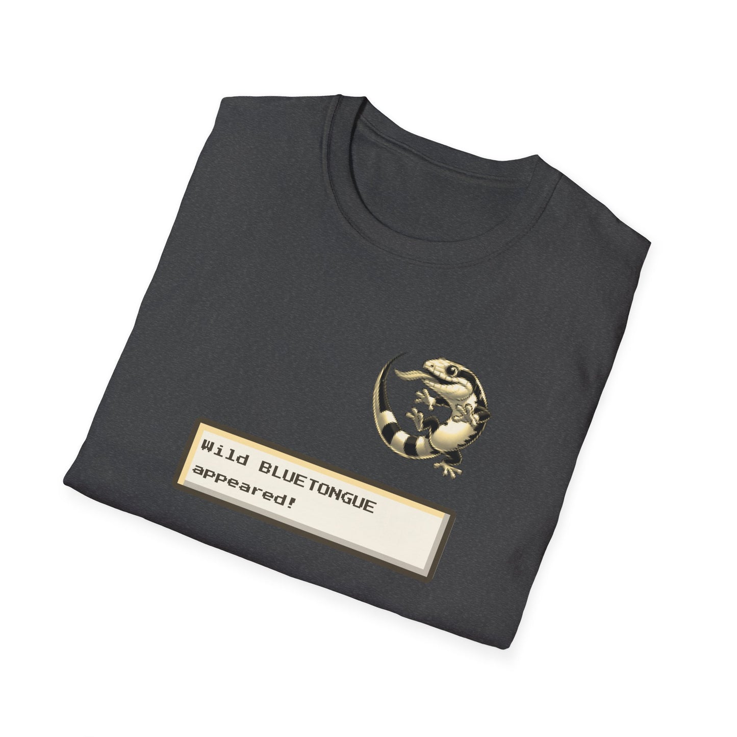 Blue Tongue Skink Gaming T-Shirt, Retro RPG Lizard Tee, Wild Bluetongue Appeared Shirt, Tiliqua Skink Gamer Tee, Reptile Lover Gift