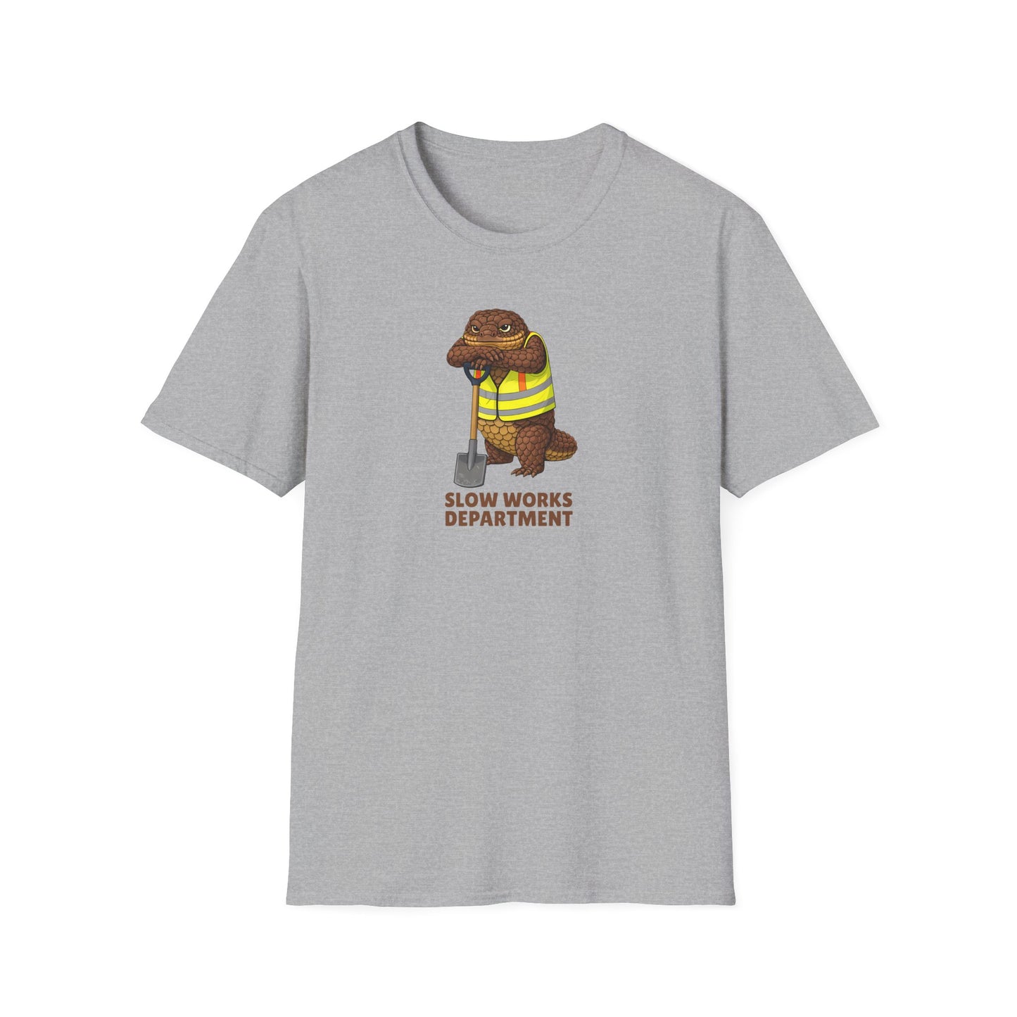 Shingleback T-Shirt, Slow Works Department Shirt, Australian Reptile Tee, Blue Tongue Lizard Gift, Wildlife Graphic Shirt, Lizard Lover Tee