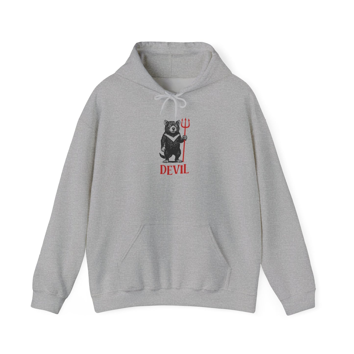 Tasmanian Devil Hoodie, Devil Hoodie, Funny Australian Animal Hoodie, Aussie Wildlife Hoodie, Gothic Animal Sweatshirt, Cryptid Style Hoodie, Tasmania Gift