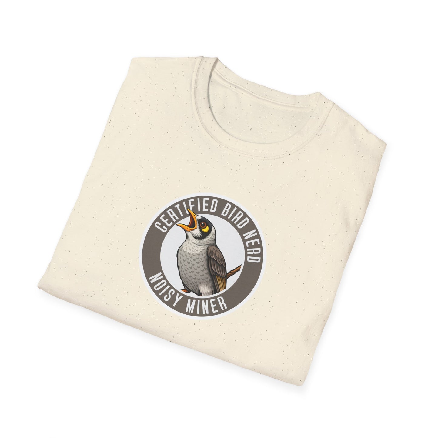 Noisy Miner T-Shirt, Certified Bird Nerd Shirt, Australian Bird Tee, Birdwatching Gift, Wildlife Lover Tee, Native Bird Graphic Tee