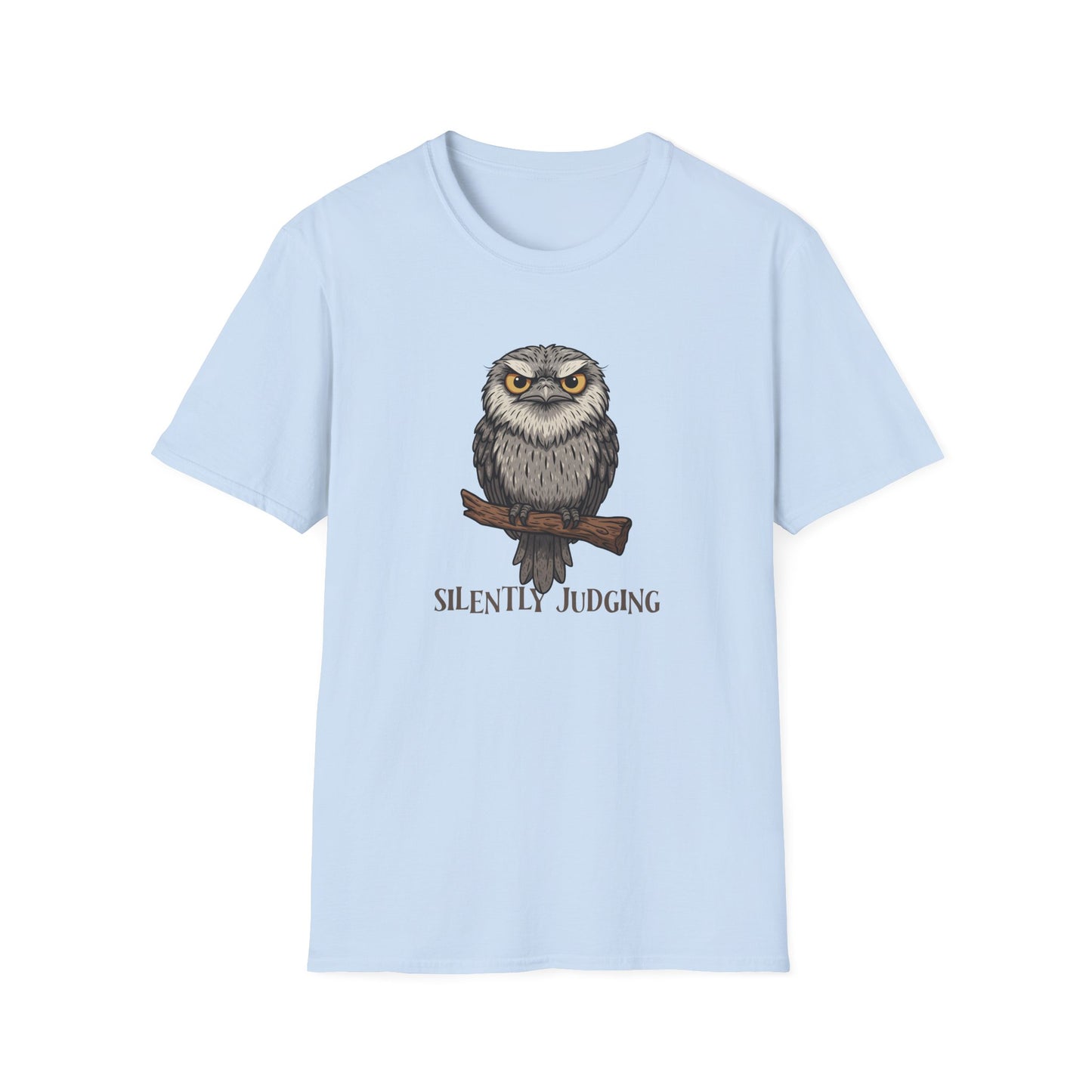 Tawny Frogmouth T-Shirt Silently Judging Shirt, Funny Owl Lover Tee, Australian Bird Shirt, Bird Nerd Gift, Frogmouth Tee