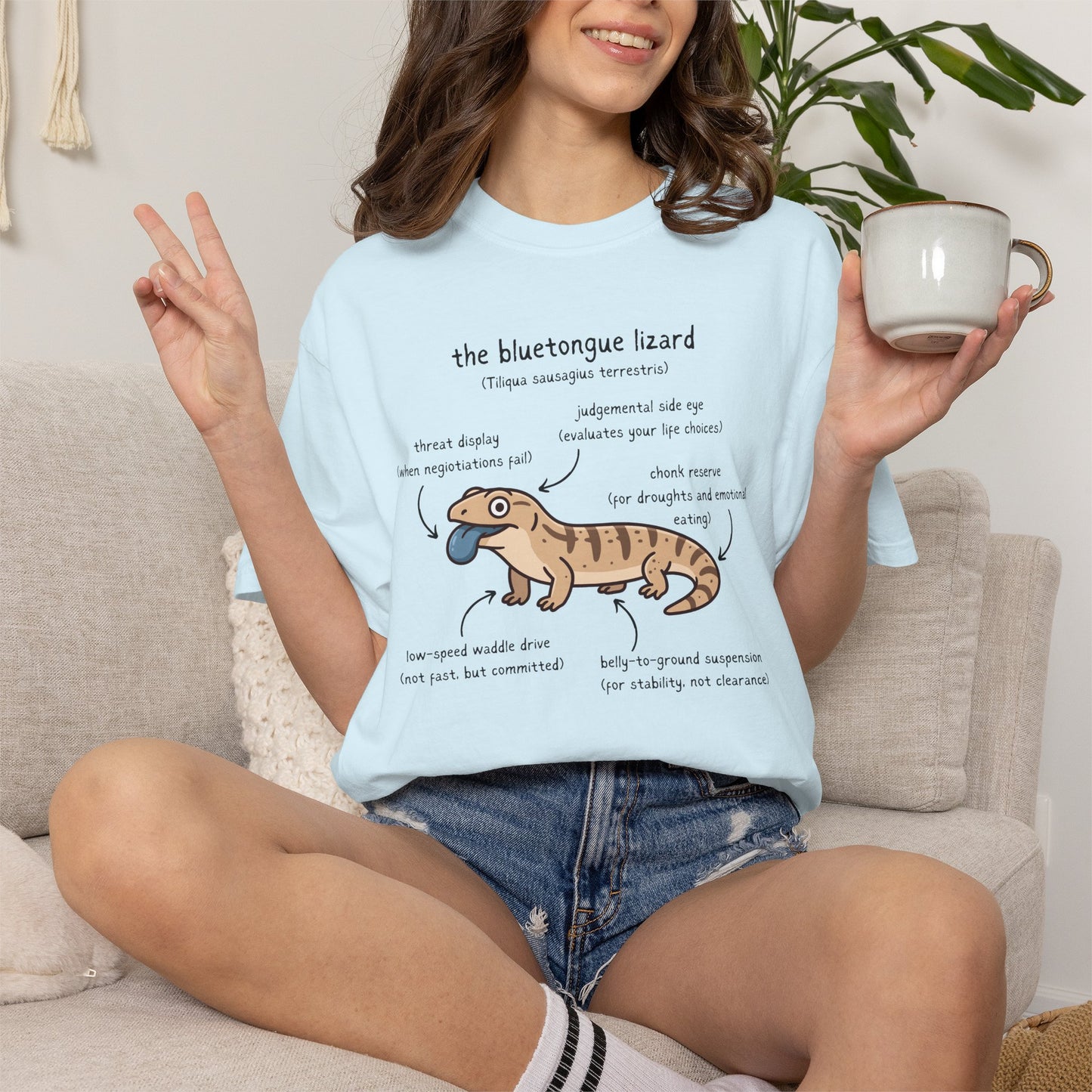 Anatomy of a Blue Tongue Lizard Shirt, Comfort Colors Reptile Tee, Funny Bluetongue Skink T Shirt, Australian Lizard Gift, Herpetology Shirt