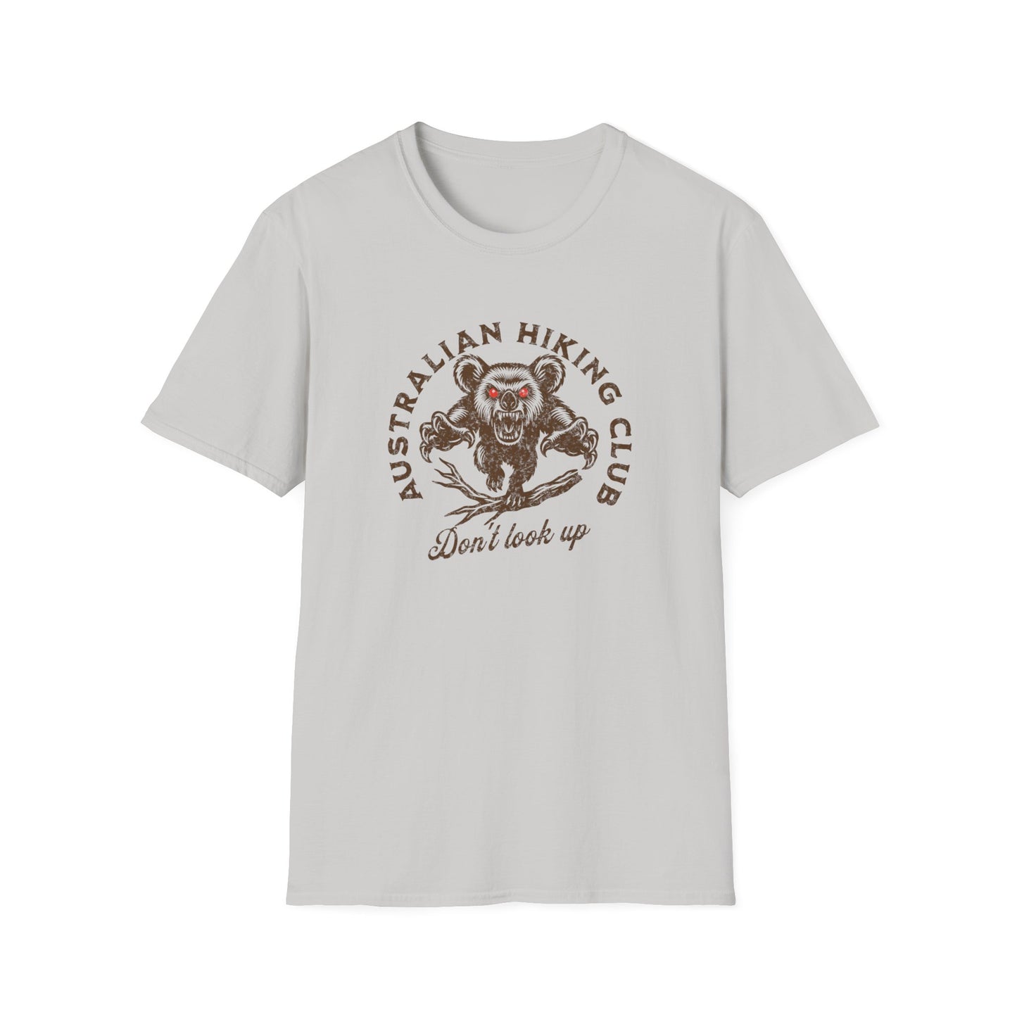 Australian Hiking Club T-Shirt – Drop Bear Don’t Look Up Funny Aussie Hiking Tee