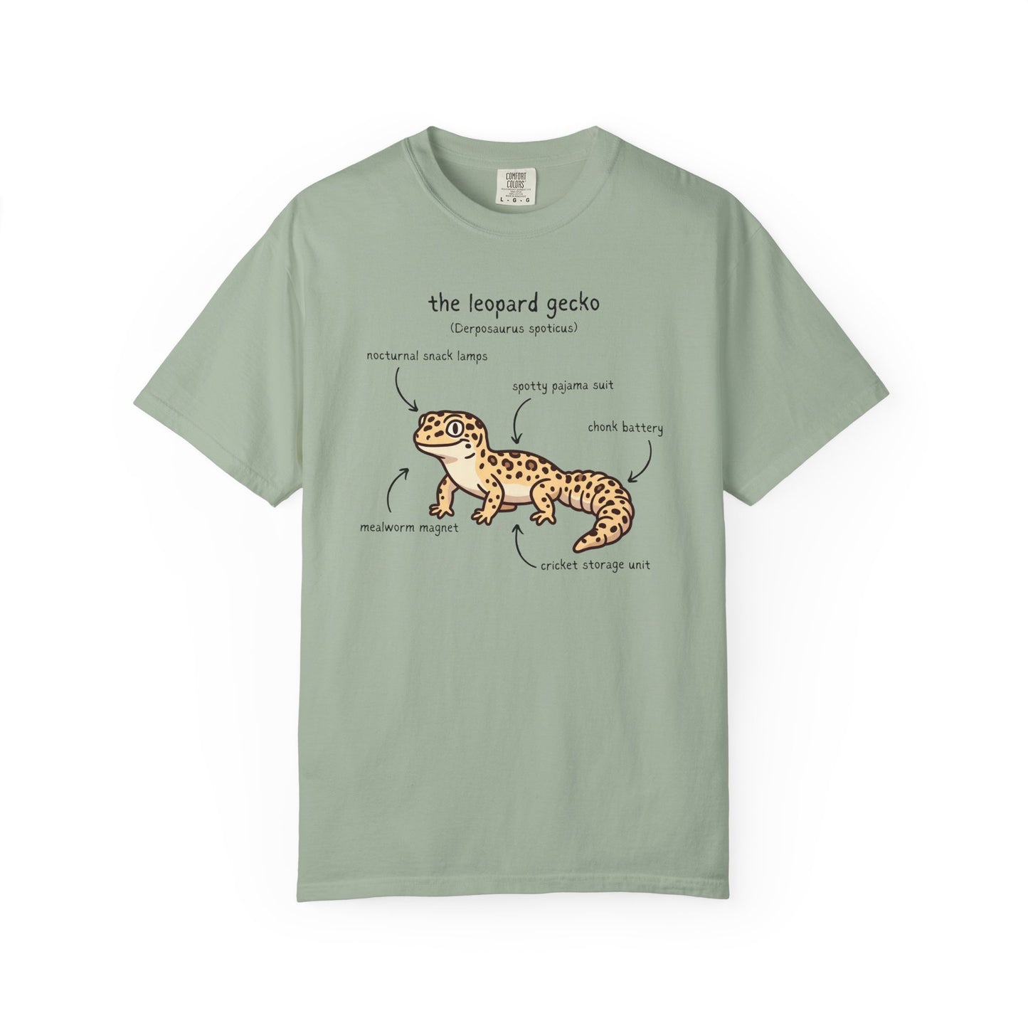 Anatomy of a Leopard Gecko Shirt, Comfort Colors Gecko Tee, Funny Reptile T Shirt, Leopard Gecko Gift, Herpetology Shirt, Lizard Lover Tee