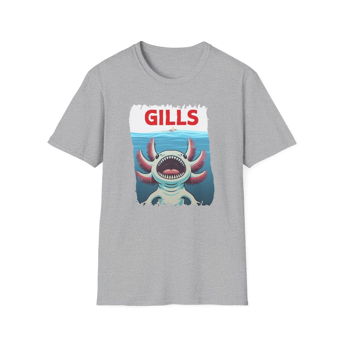 Axolotl Gills T-Shirt, Cute Axolotl Shirt, Amphibian Lover Tee, Aquarium Pet Gift, Kawaii Animal Shirt, Mexican Walking Fish Tee