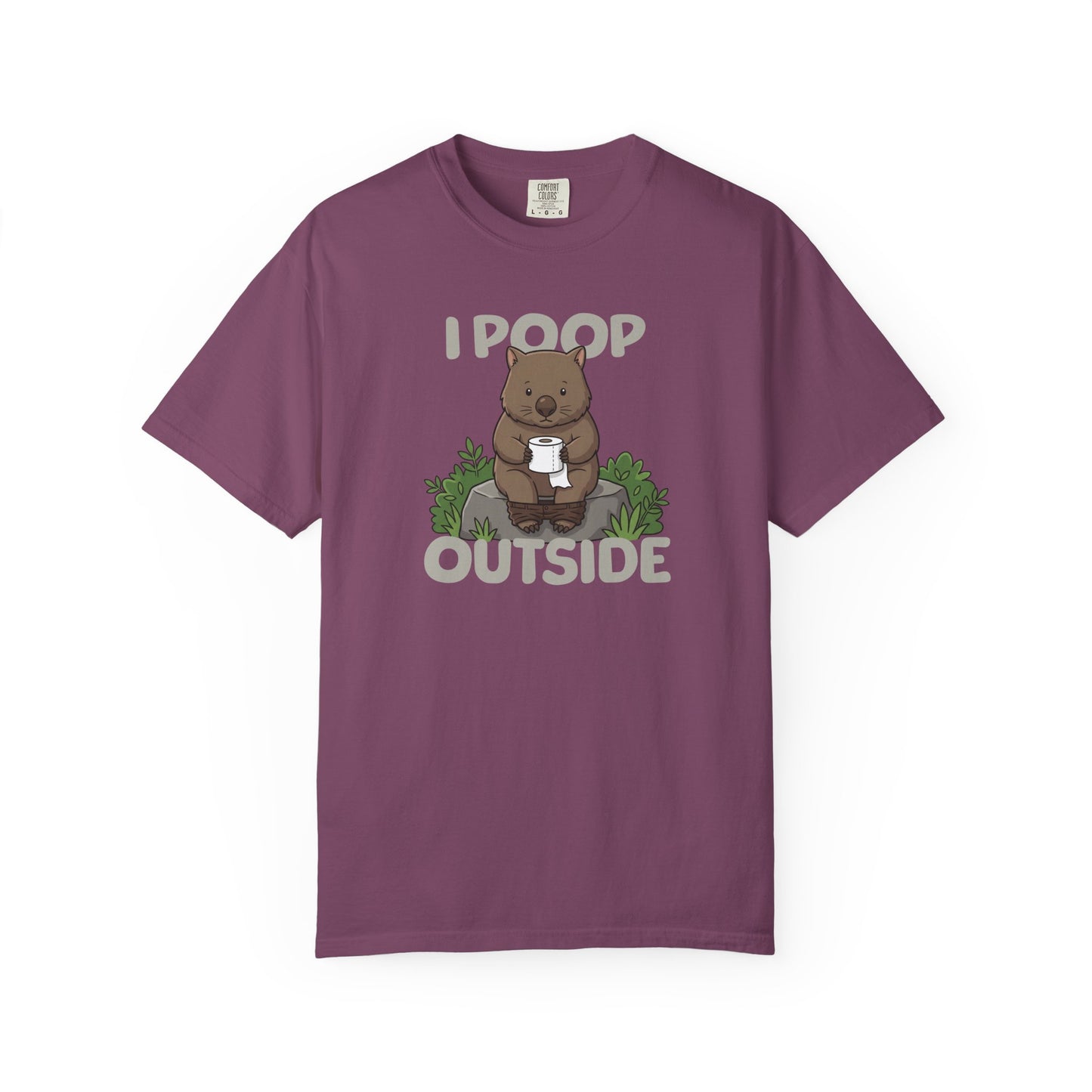 I Poop Outside Wombat Shirt, Funny Wombat T Shirt, Comfort Colors Camping Tee, Australian Wildlife Shirt, Outdoor Humor Gift