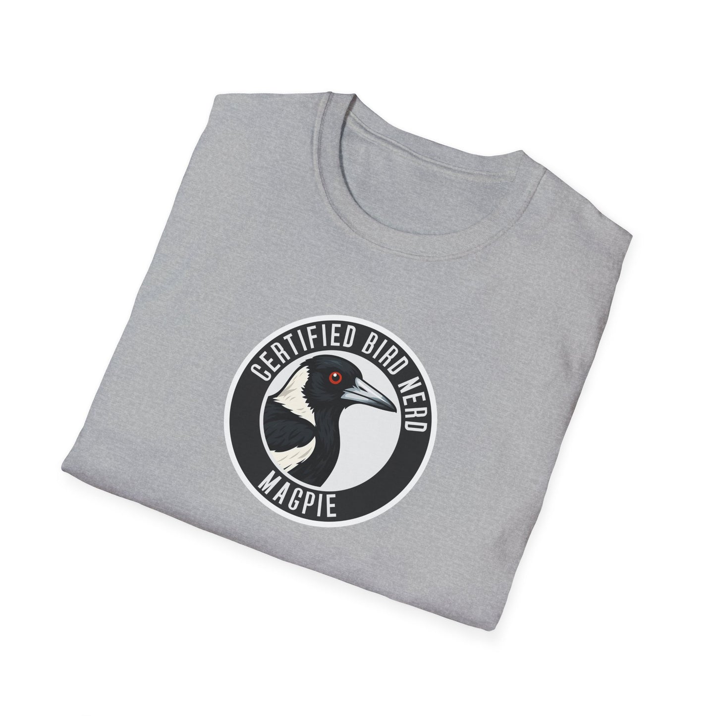 Magpie T-Shirt, Certified Bird Nerd Shirt, Australian Bird Tee, Birdwatching Gift, Wildlife Lover Tee, Aussie Magpie Graphic Tee