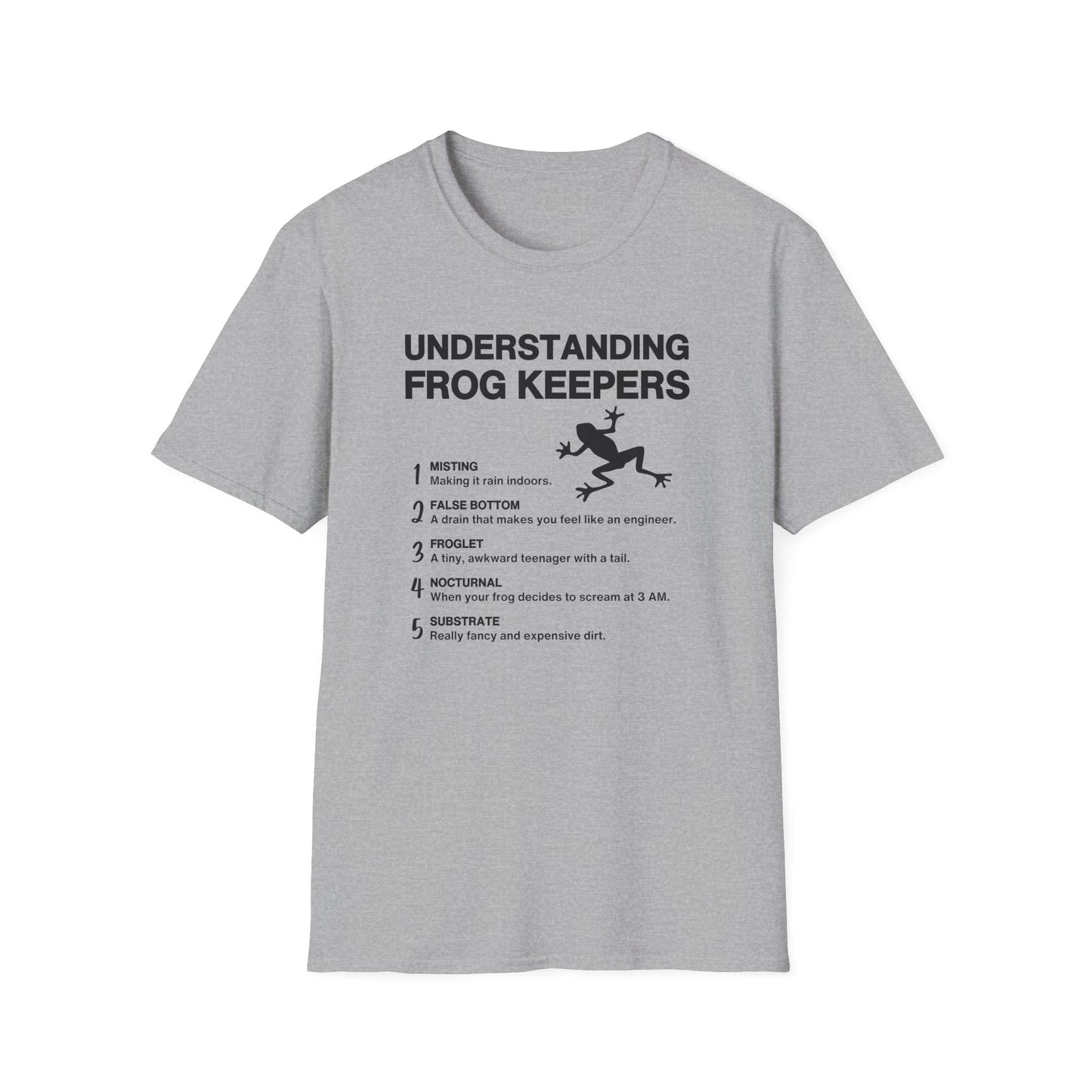 Understanding Frog Keepers T-Shirt, Funny Frog Owner Shirt, Frog Keeper Gift, Amphibian Humor Tee, Frog Lover Shirt, Herpetology Gift