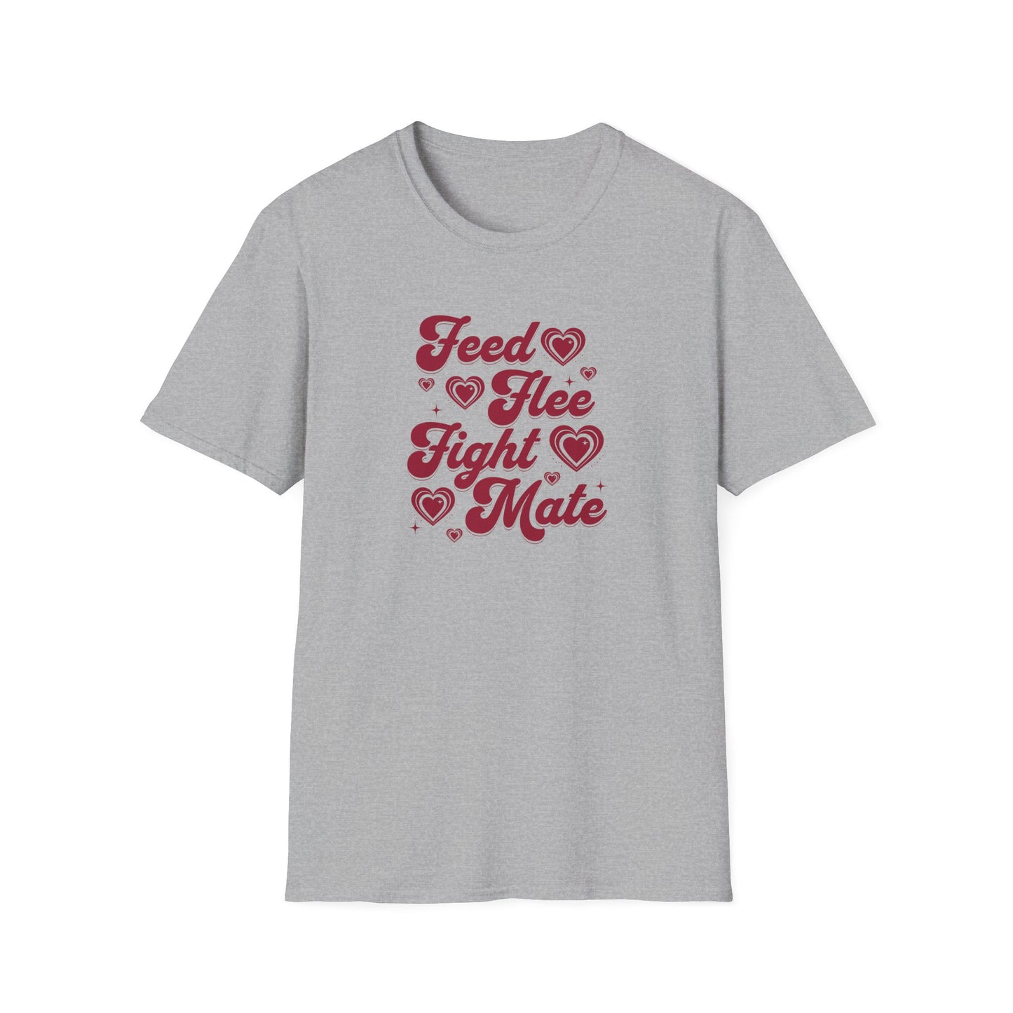 4 F’s Of Biology T-Shirt, Feed Flee Fight Mate Shirt, Biology Teacher Tee, Science Student Gift, Evolution Biology Graphic Shirt