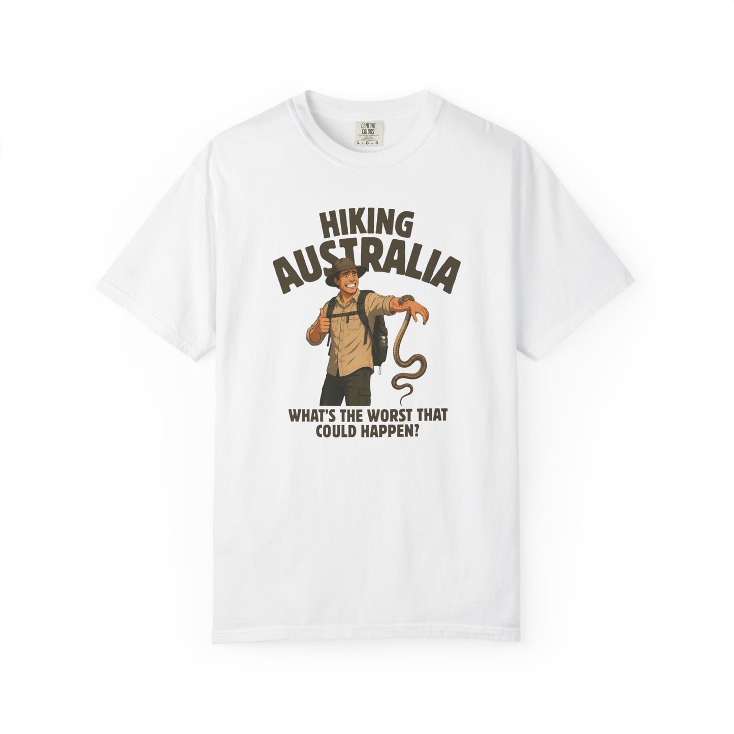 Hiking Australia Snake Shirt, Comfort Colors Hiking Tee, Funny Australian Wildlife Shirt, Snake Bite T Shirt, Aussie Outdoor Adventure Tee