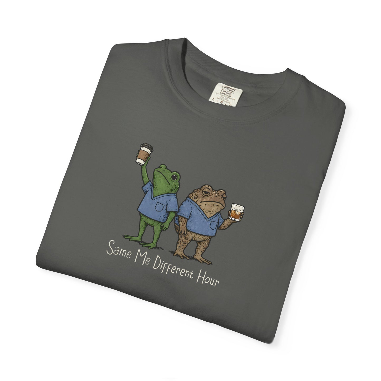Night Shift Nurse Frog Shirt, Same Me Different Hour Tee, Funny Nurse Shirt, Frog Nurse T Shirt, Comfort Colors Medical Humor Tee