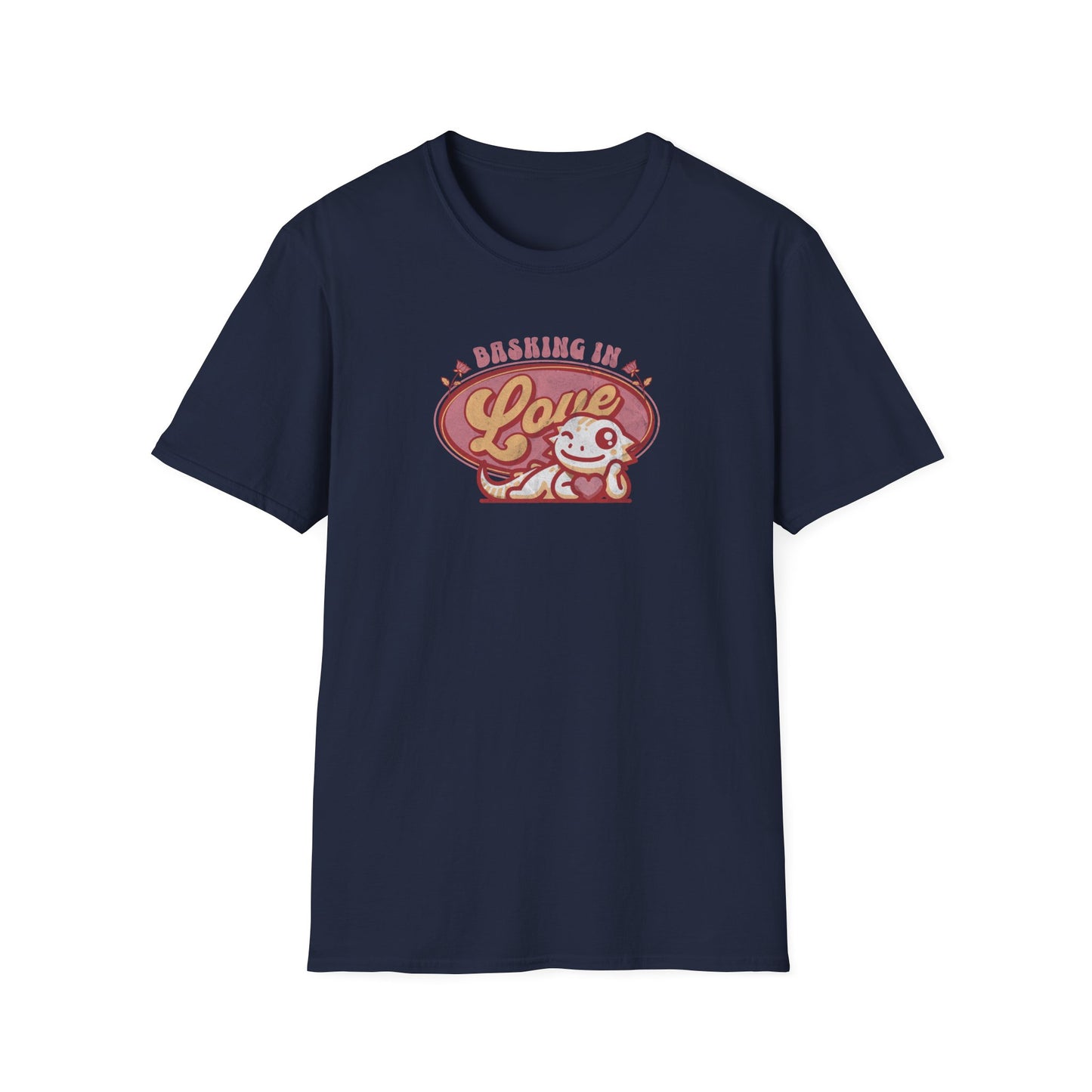 Bearded Dragon Valentine T-Shirt, Basking In Love Shirt, Beardie Lover Gift, Reptile Valentine Tee, Lizard Mom Dad Shirt