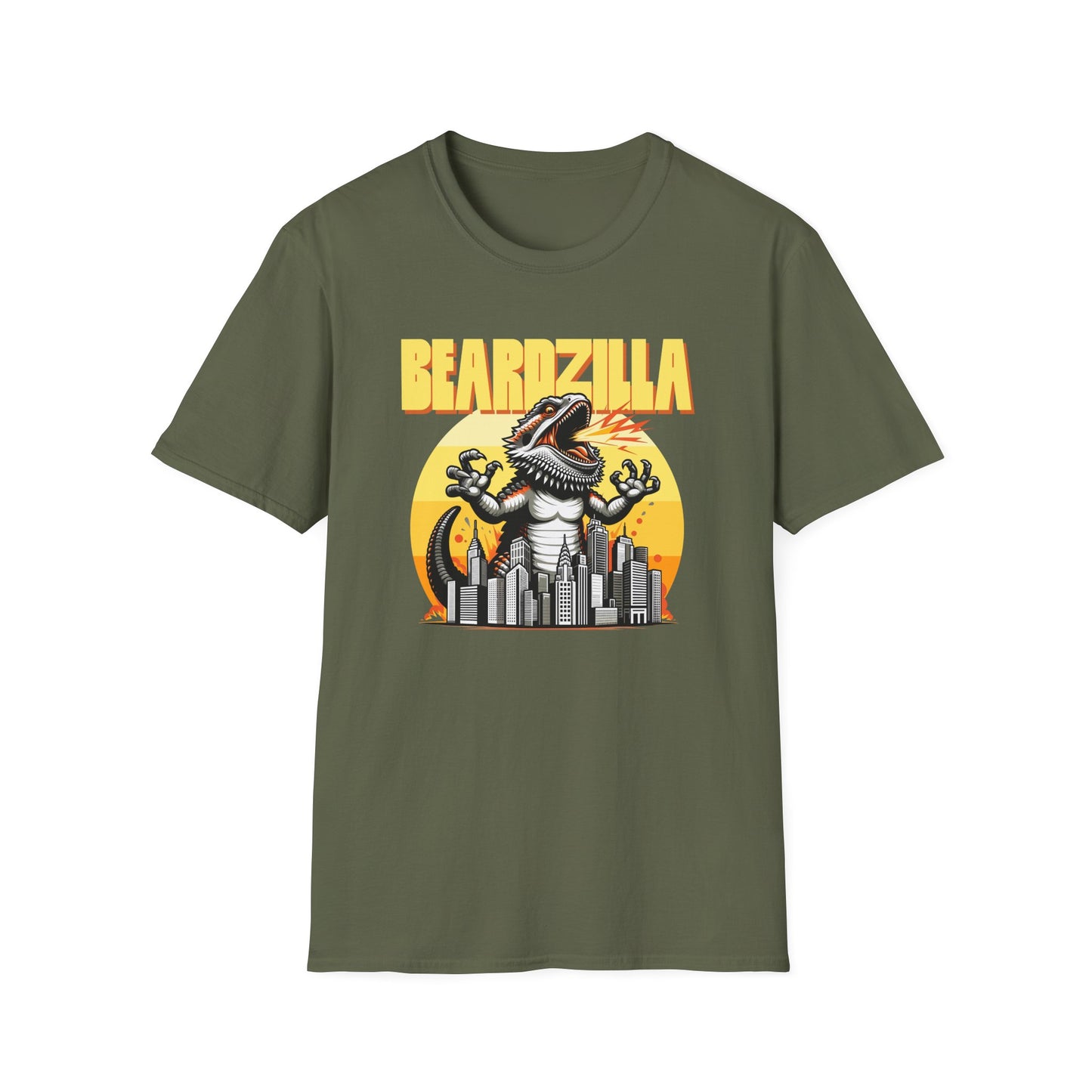 Beardzilla T-Shirt, Bearded Dragon Kaiju Shirt, Reptile Lover Tee, Monster Lizard Graphic Shirt, Beardie Gift, Pogona Vitticeps Tee