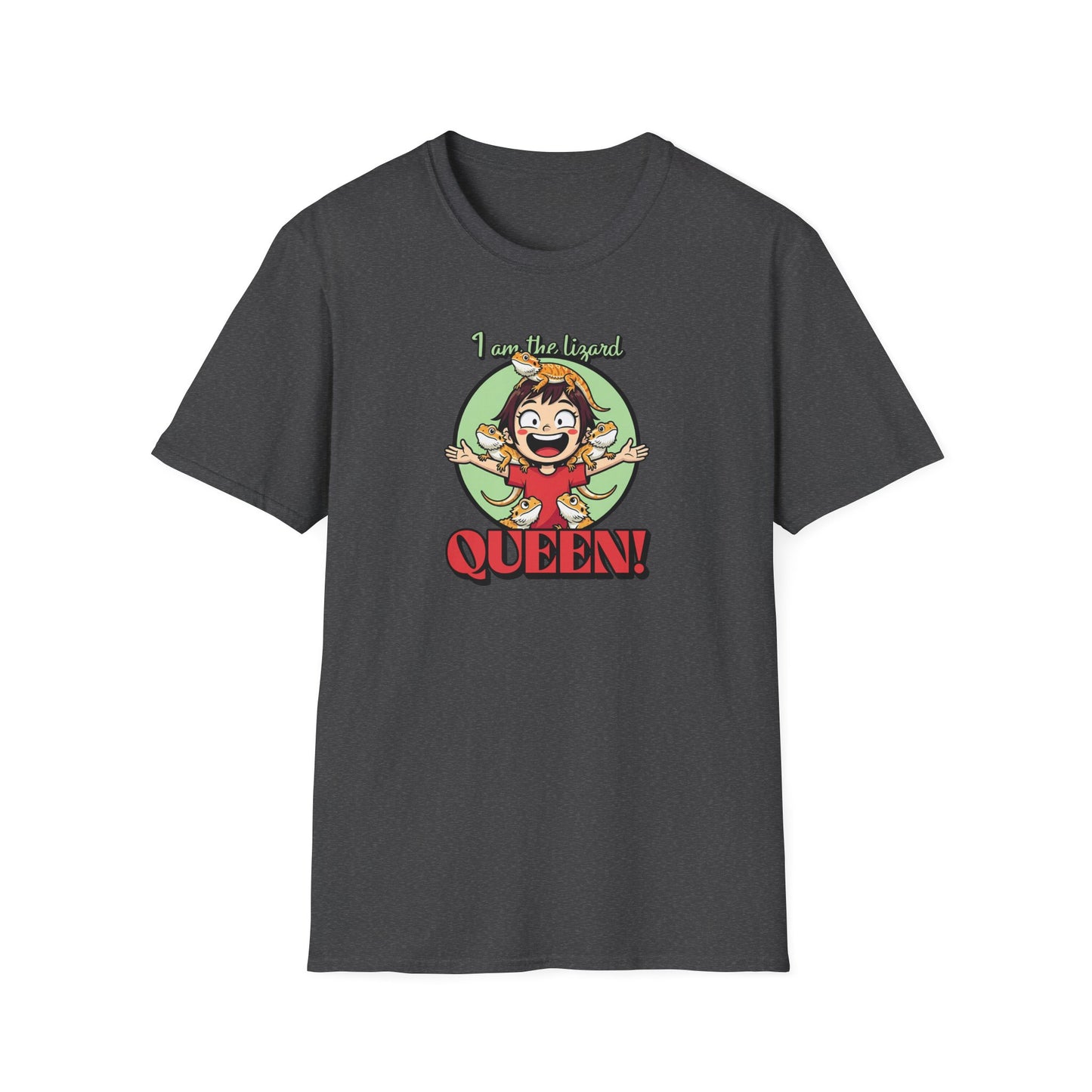 I Am The Lizard Queen T-Shirt, Reptile Lover Shirt, Lizard Mom Tee, Bearded Dragon Gift, Herping Shirt, Cute Reptile Graphic Tee
